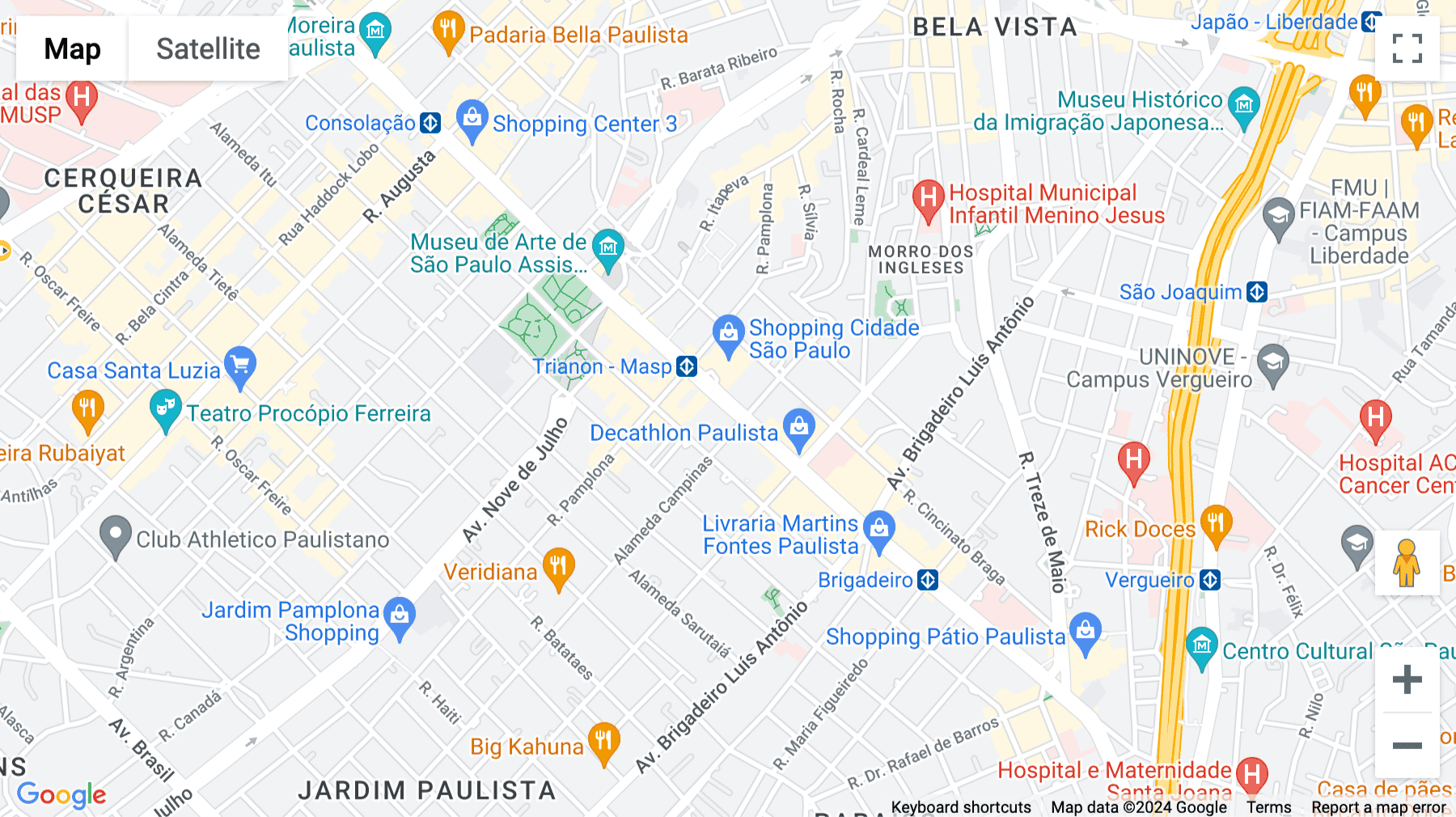 Click for interative map of Avenida Paulista, 1079 ,7th and 8th floor, Sao Paulo, Brazil, Sao Paulo