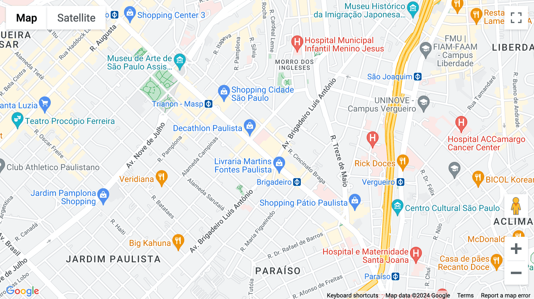 Click for interative map of Paulista Avenue 726, 16 e 17 floors, Sao Paulo, Brazil, Sao Paulo