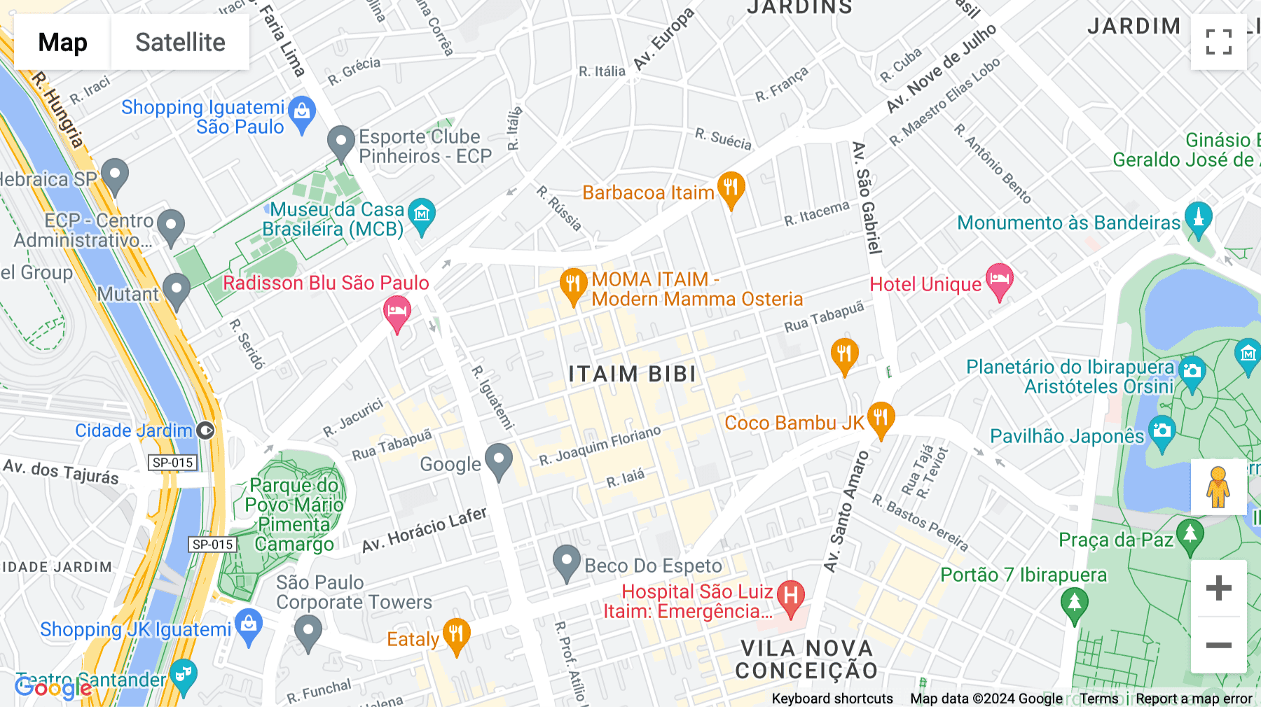 Click for interative map of Rua Jesuino Arruda, 797, Itaim Bibi, Sao Paulo