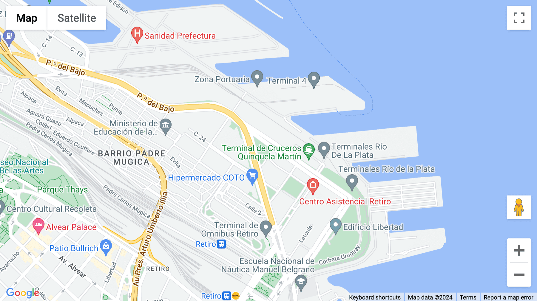 Click for interative map of 320 Ramon Castillo Avenida, Plaza Building, Piso 6, Buenos Aires