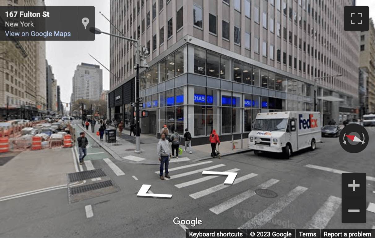 Street View image of 222 Broadway, 19th Floor, City Hall, New York, New York State, USA