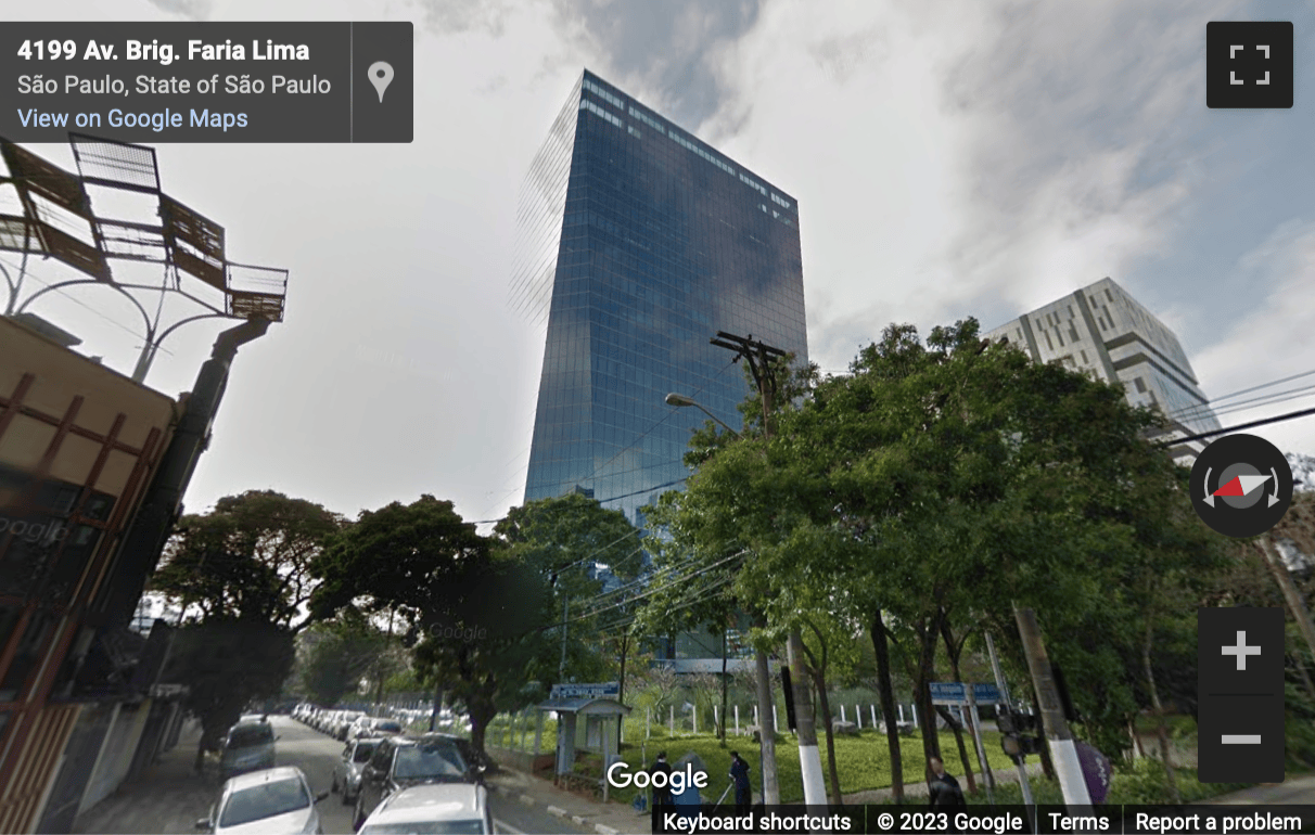Street View image of Brigadeiro Faria Lima Avenue, 4. 22, Sao Paulo
