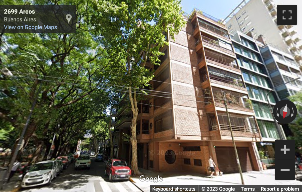 Street View image of Manuel Ugarte 2110, Belgrano, Buenos Aires
