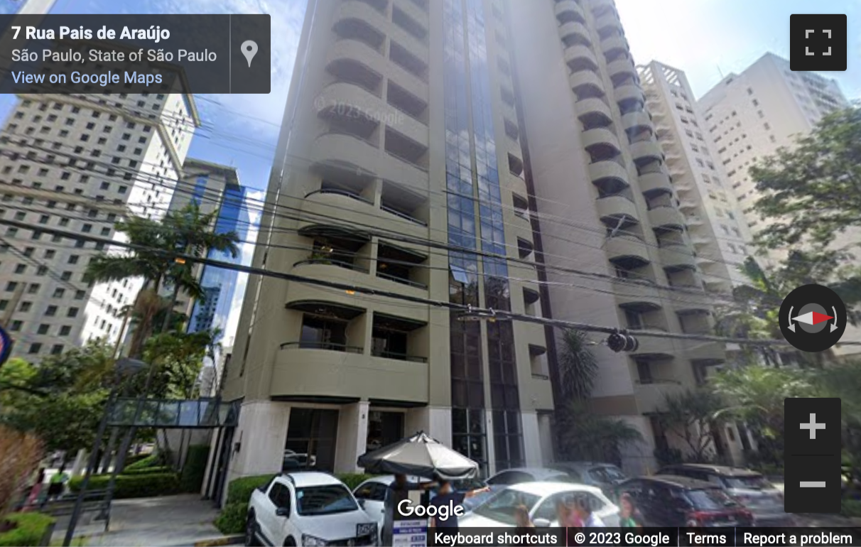 Street View image of Edifício Capitania, Avenida Brigadeiro Faria Lima, Cidade Jardim, Sao Paulo