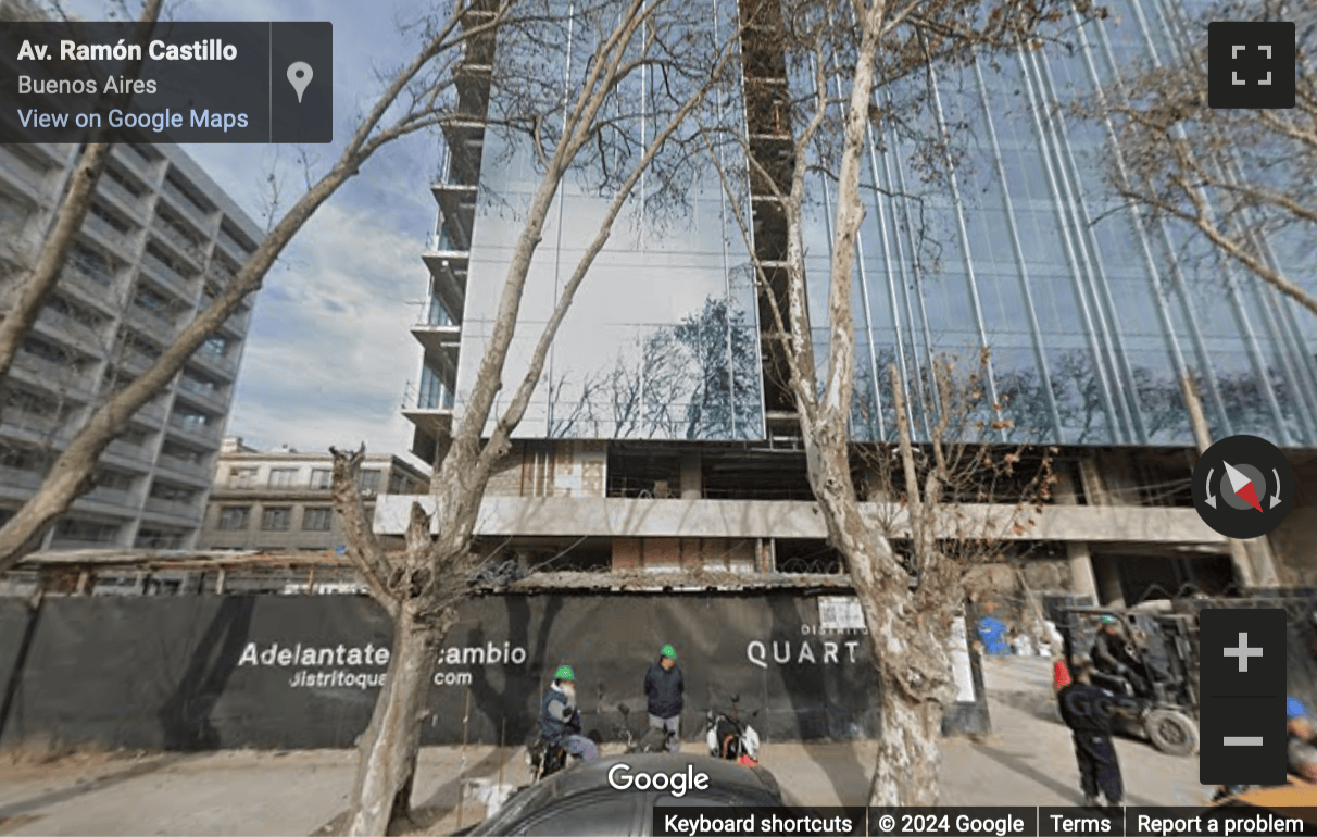 Street View image of 320 Ramon Castillo Avenida, Plaza Building, Piso 6, Buenos Aires