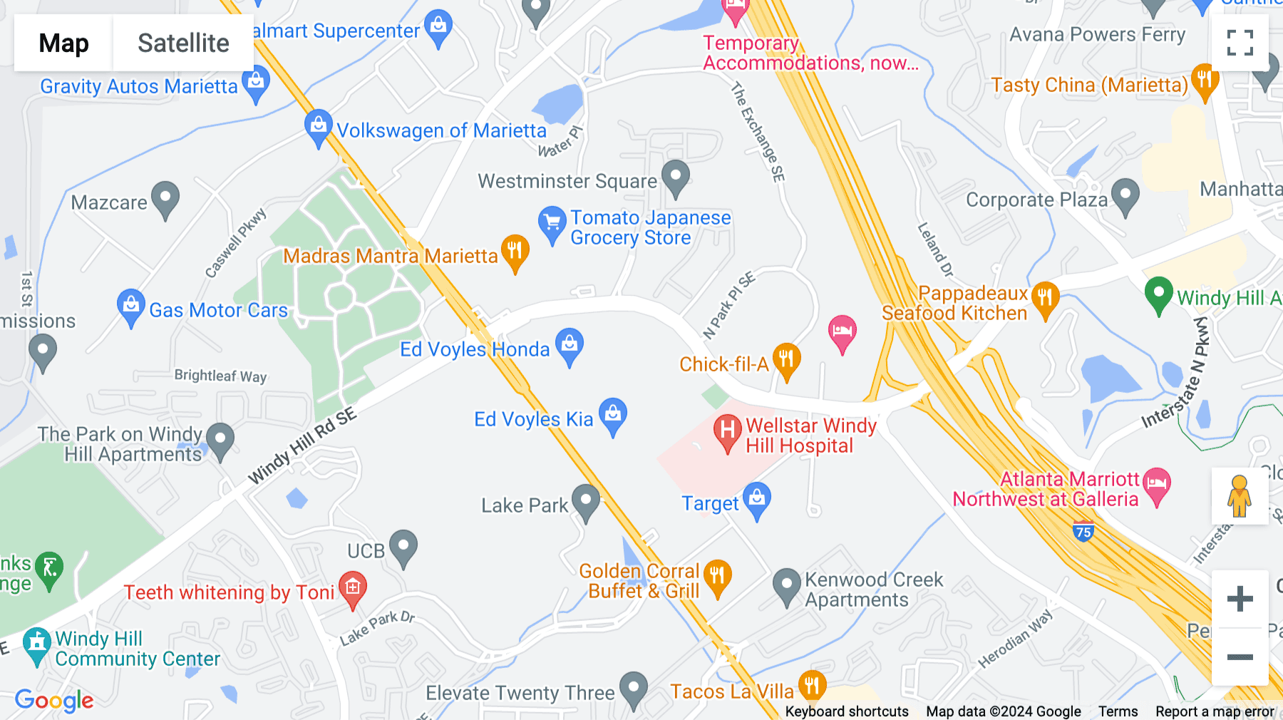 Click for interative map of 2470 Windy Hill Road, Suite 300, Atlanta