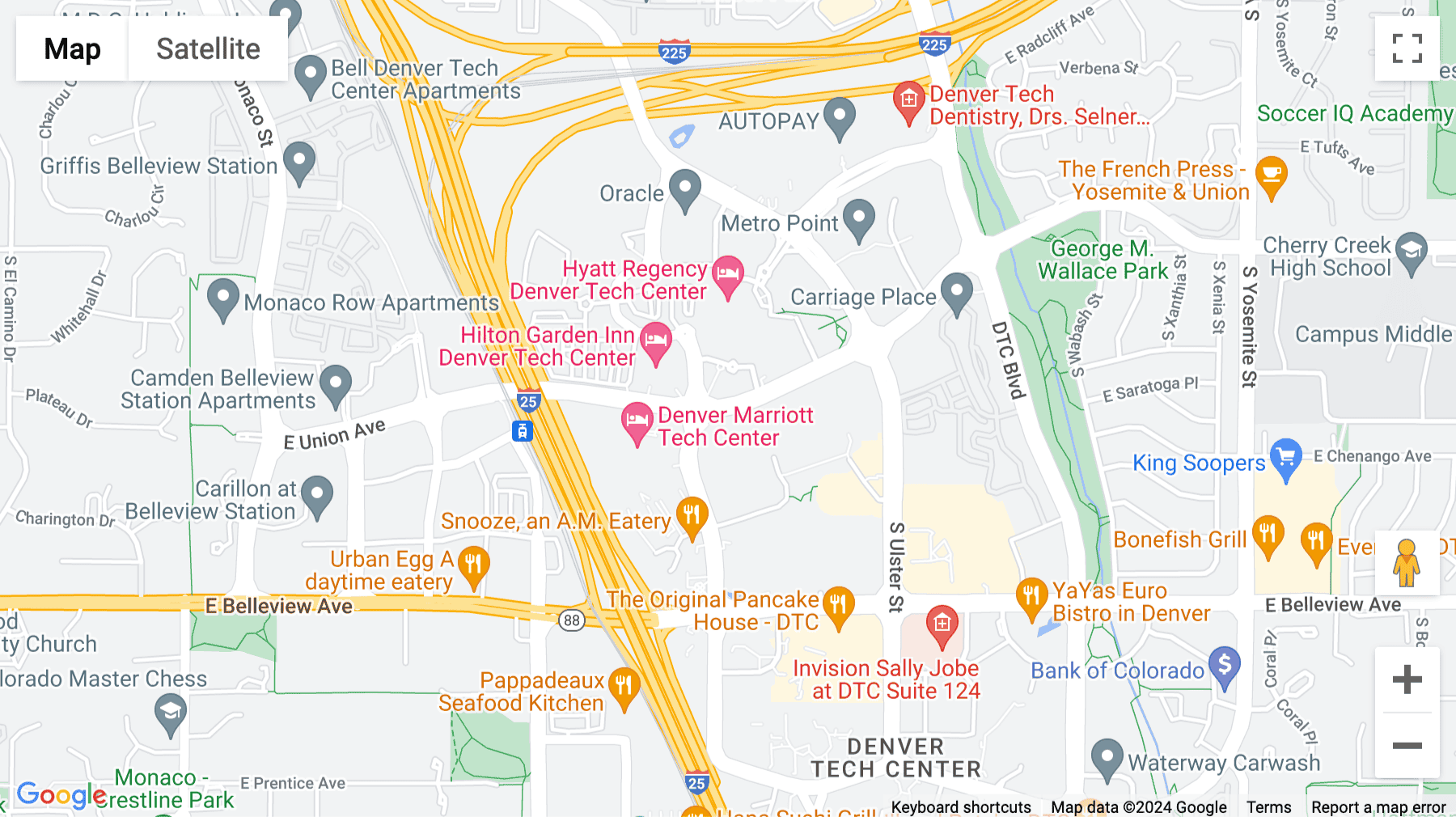 Click for interative map of 7900 East Union Avenue, Corporate Center III, Suite 1100, Denver