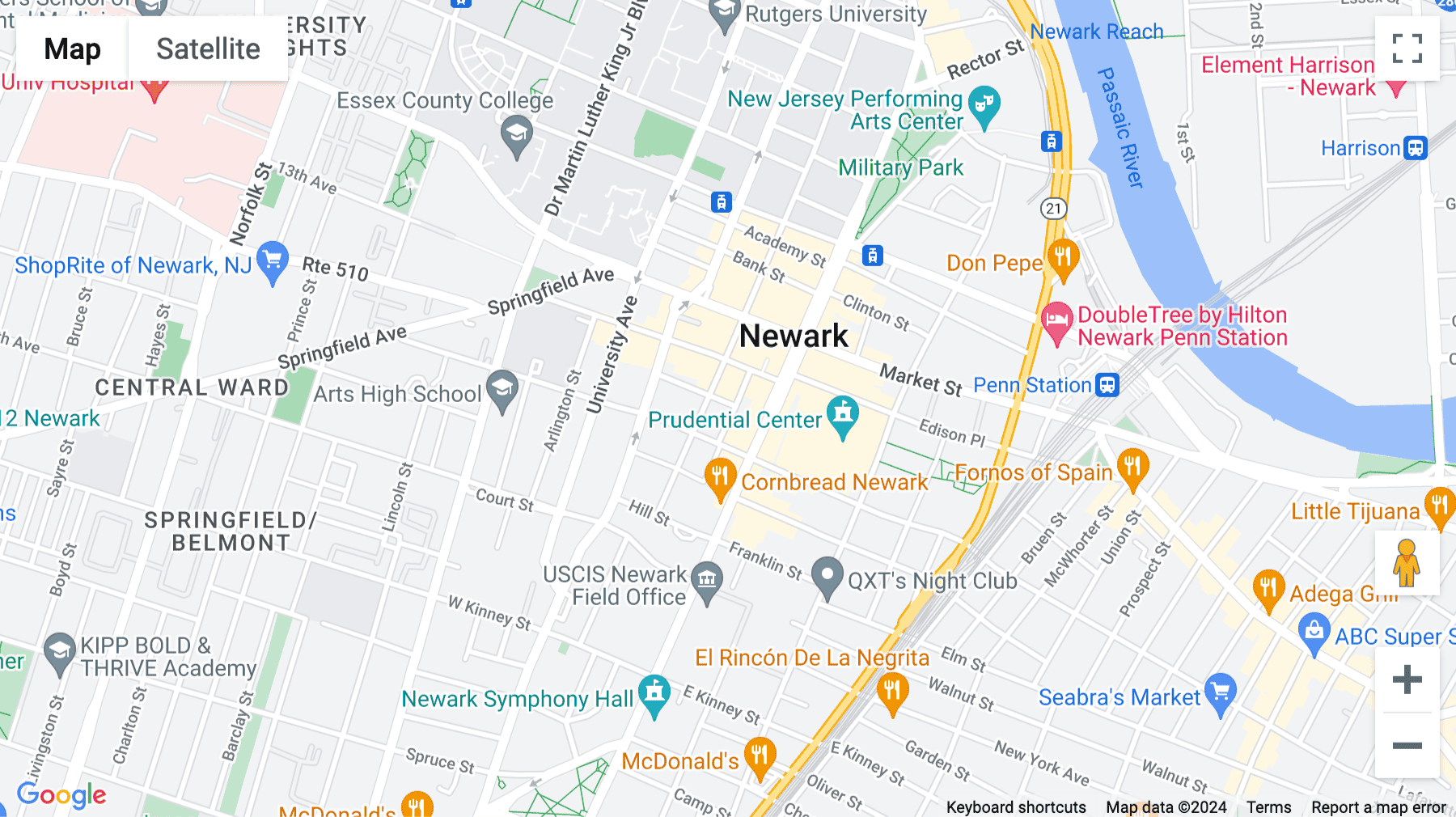 Click for interative map of 1 Gateway Centre, Suite 2600, Gateway Centre, Newark