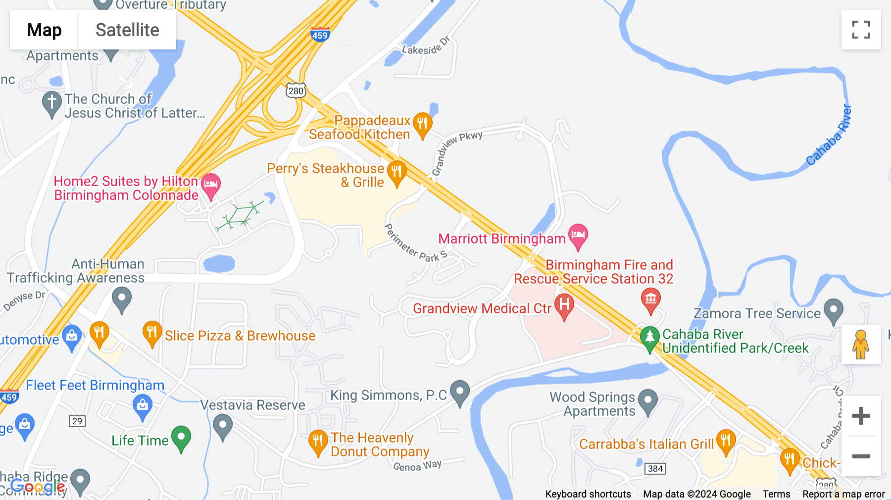 Click for interative map of 1 Perimeter Park South, Perimeter Park Center, Birmingham