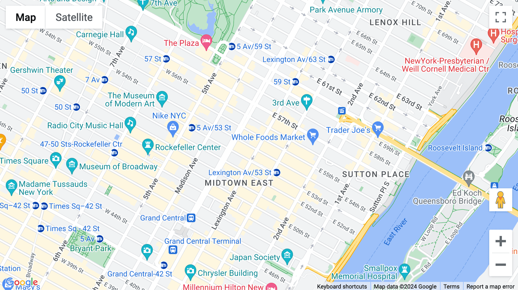 Click for interative map of 641 Lexington Avenue, 13th, 14th and 15th floors, New York, New York State, USA, New York