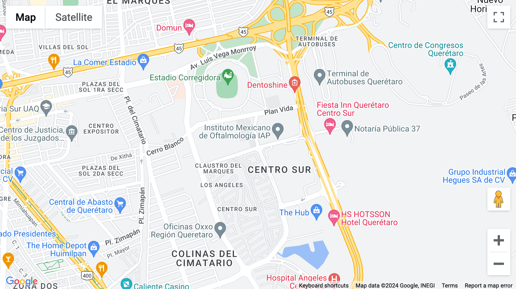 Click for interative map of Mezanine Tower 2,  Centro Sur,Armando Birlain Shaffler No. 2001, Querétaro