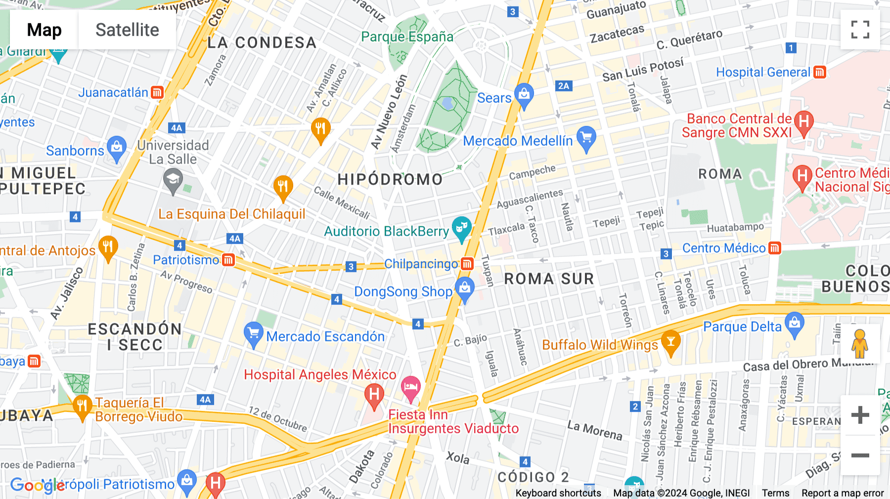 Click for interative map of Chilpancingo 71, Hipodromo Condesa, Cuauhtémoc, Mexico City, Mexico, Mexico City