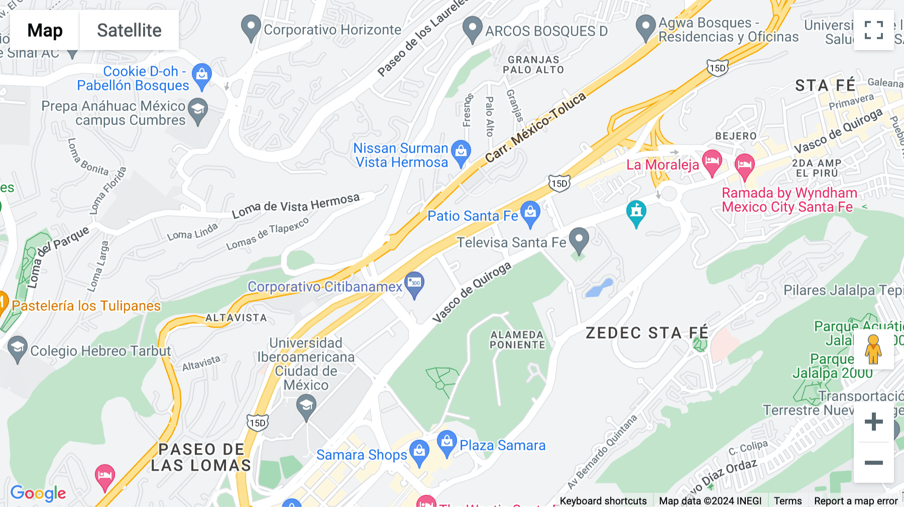 Click for interative map of 1015 Paseo de la Reforma, Mexico City, Mexico, Mexico City