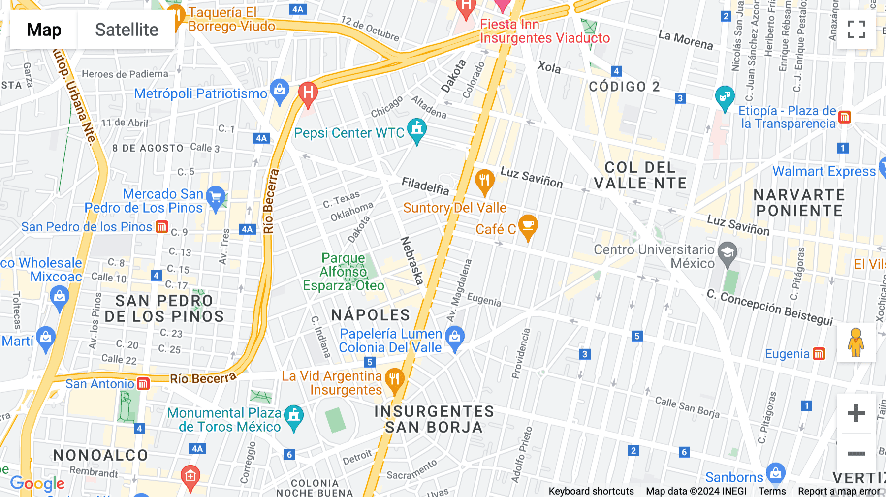 Click for interative map of Avenida Insurgentes Sur No.859, Colonia Napoles, Mexico City, Mexico, Mexico City