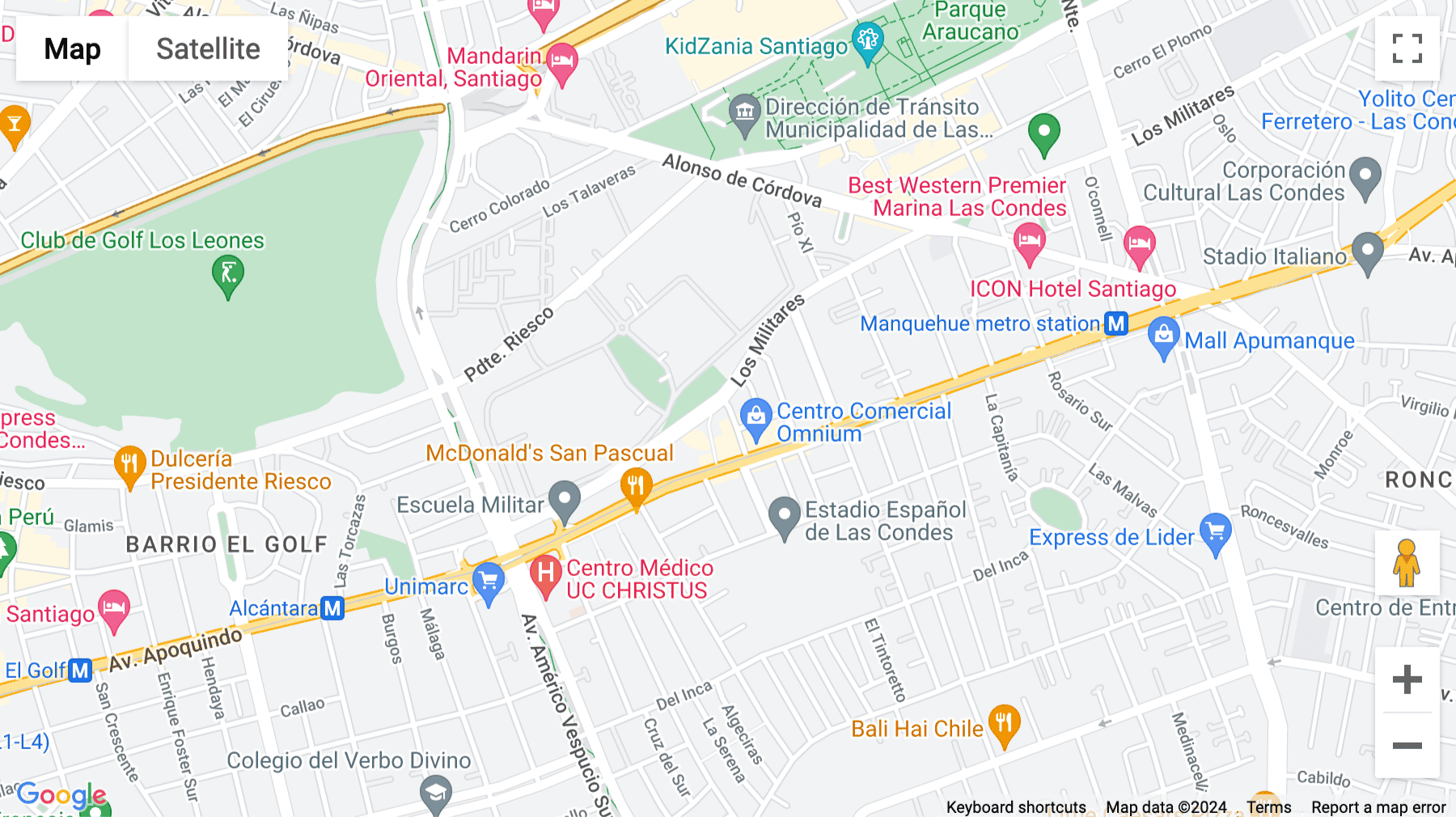 Click for interative map of Building 1,  21st Floor,Orinoco Street No.90, Las Condes, Santiago, Chile, Santiago