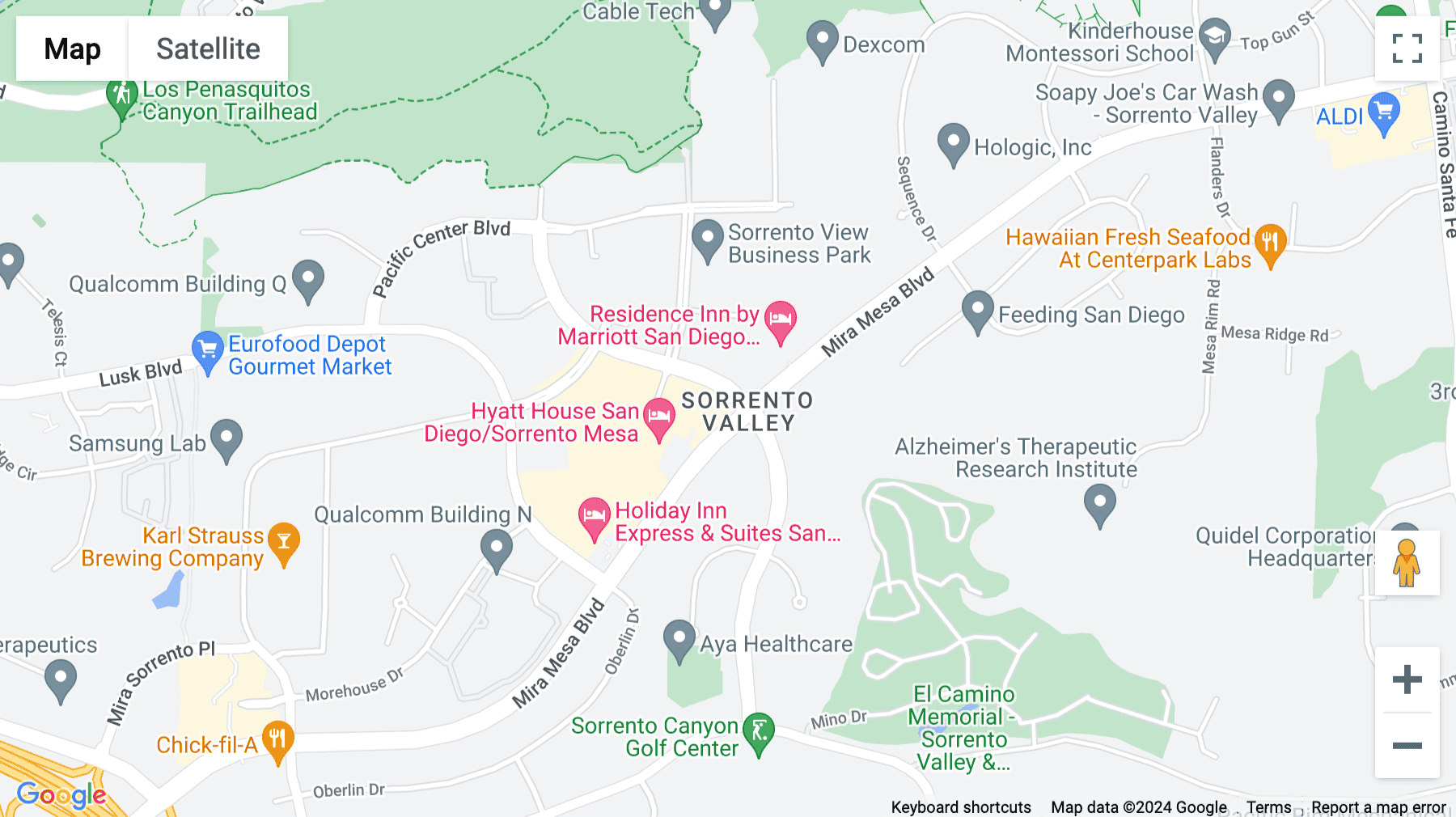 Click for interative map of 9920 Pacific Heights, Suites 150 & 160, San Diego, San Diego