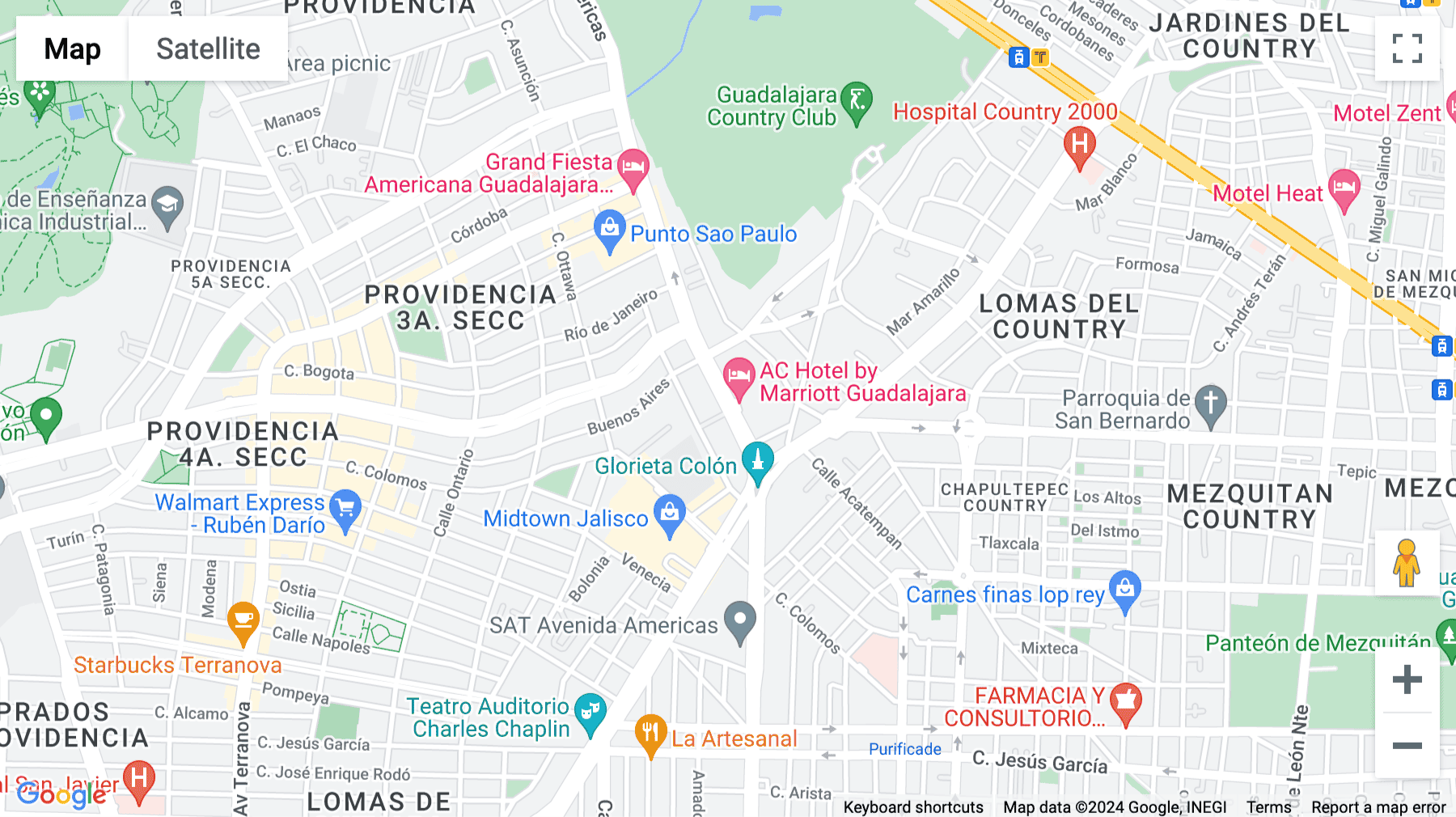 Click for interative map of Av. Américas No.1500, Col. County Club, Guadalajara, Jalisco, Guadalajara