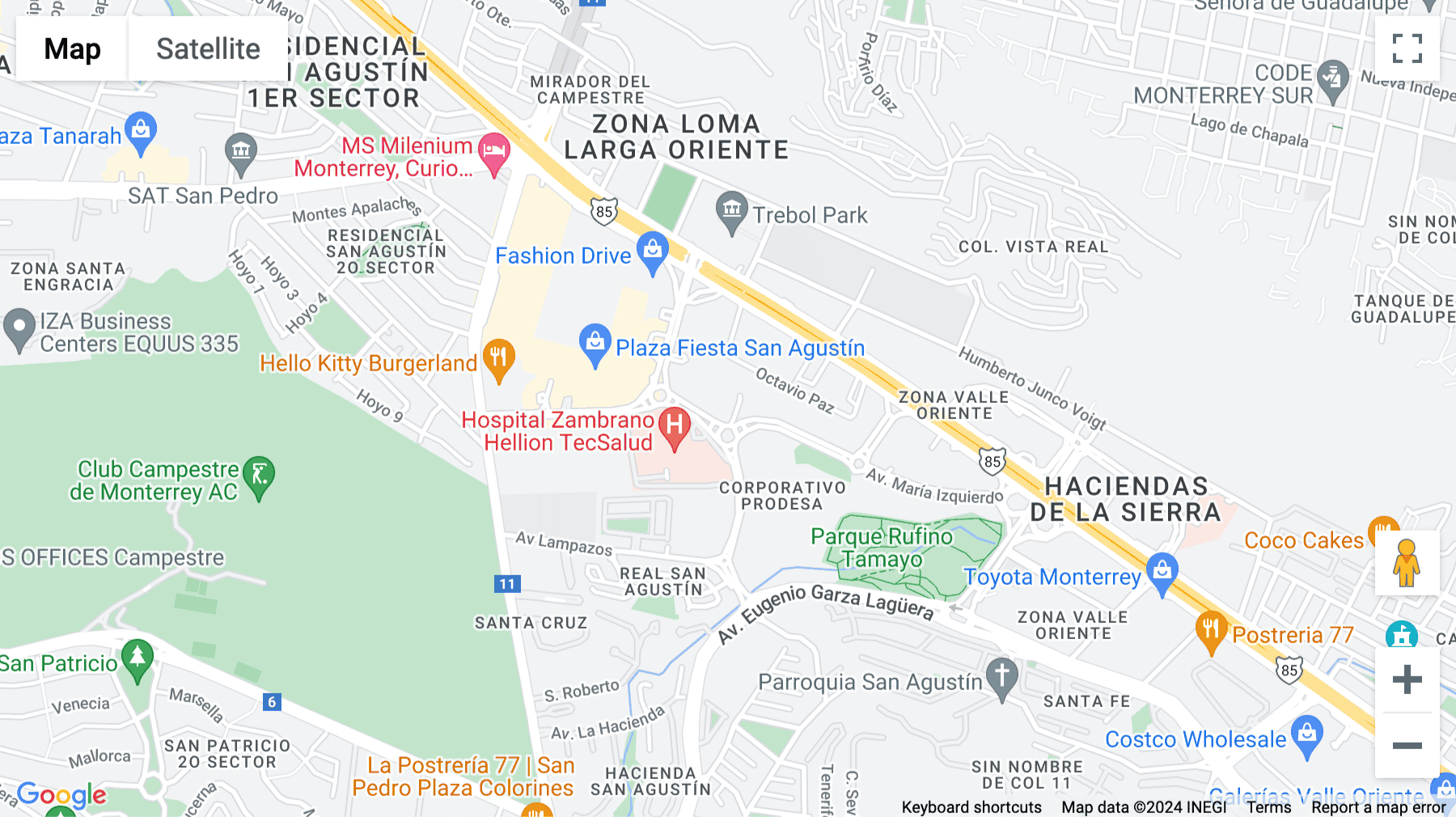 Click for interative map of Av. Batallón de San Patricio No.111, Garza García, Nuevo León, Monterrey