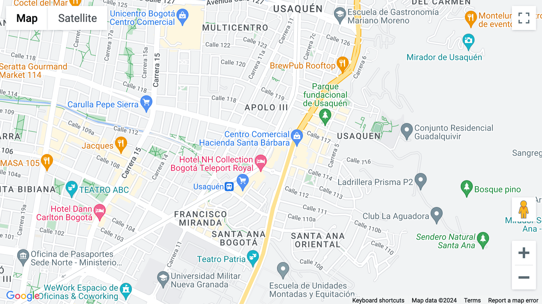 Click for interative map of 17th Floor Tierra Firme Tower, Tierra Firme Complex, Carrera 9 N°115-06/30, Bogota