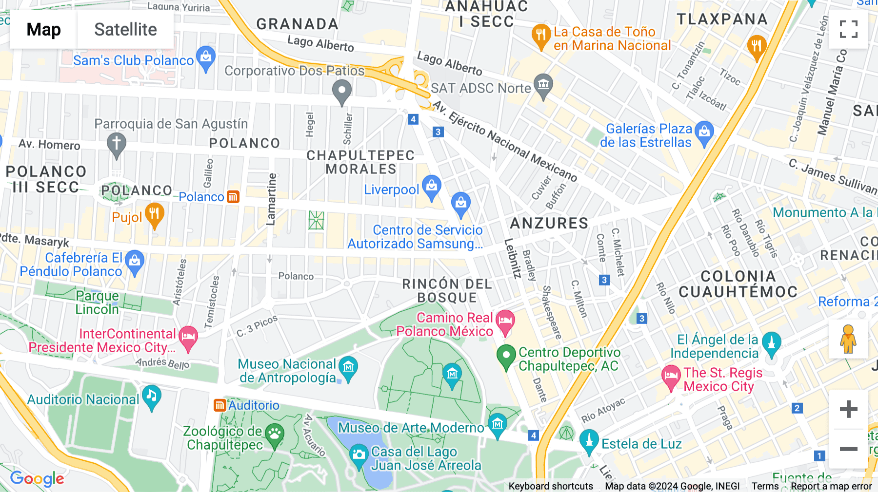 Click for interative map of First Floor Corporative Masaryk 29, Avenue President Masaryk 29, Chapultepec Morales, Federal District, Mexico City