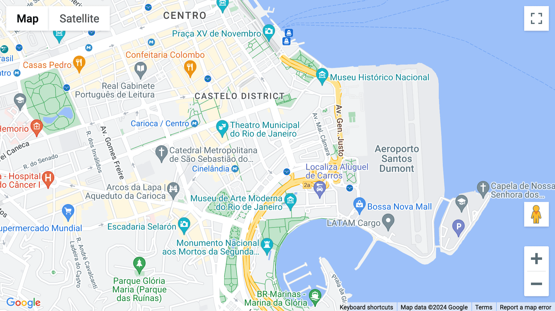 Click for interative map of President Wilson Avenue, 231,9th Floor, Rio de Janeiro
