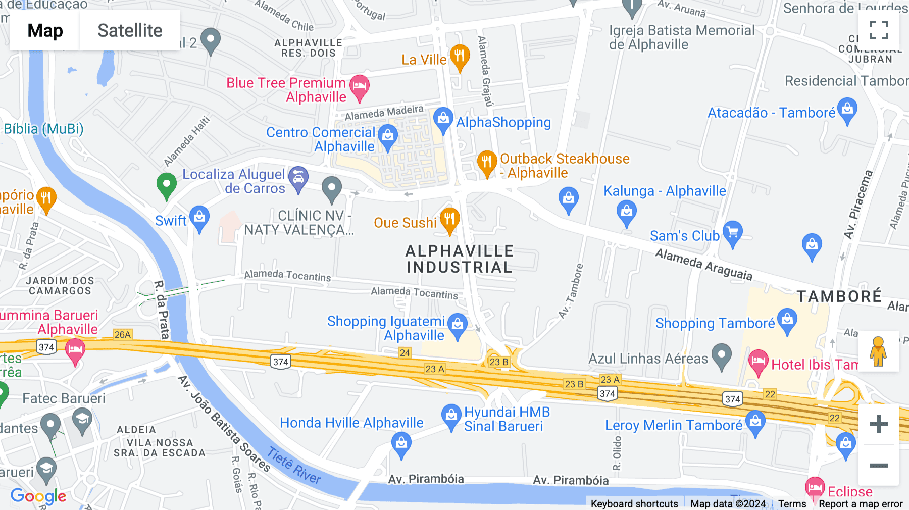 Click for interative map of Alameda Rio Negro, 503,23rd Floor, Alphaville, Barueri