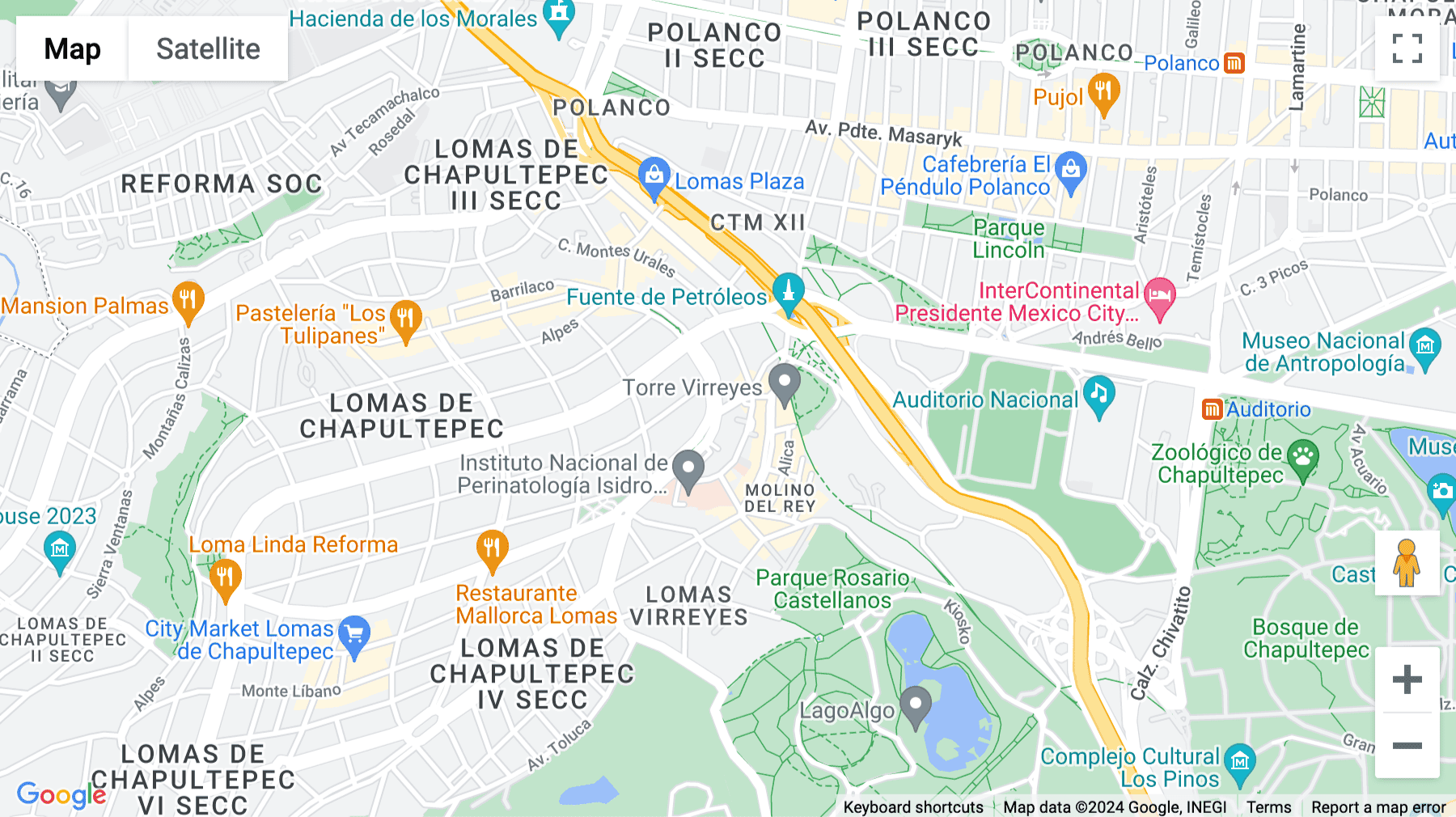 Click for interative map of 3rd Floor, Monte Pelvoux 220, Col. Lomas de Chapultepec, Del. Miguel Hidalgo, Mexico City