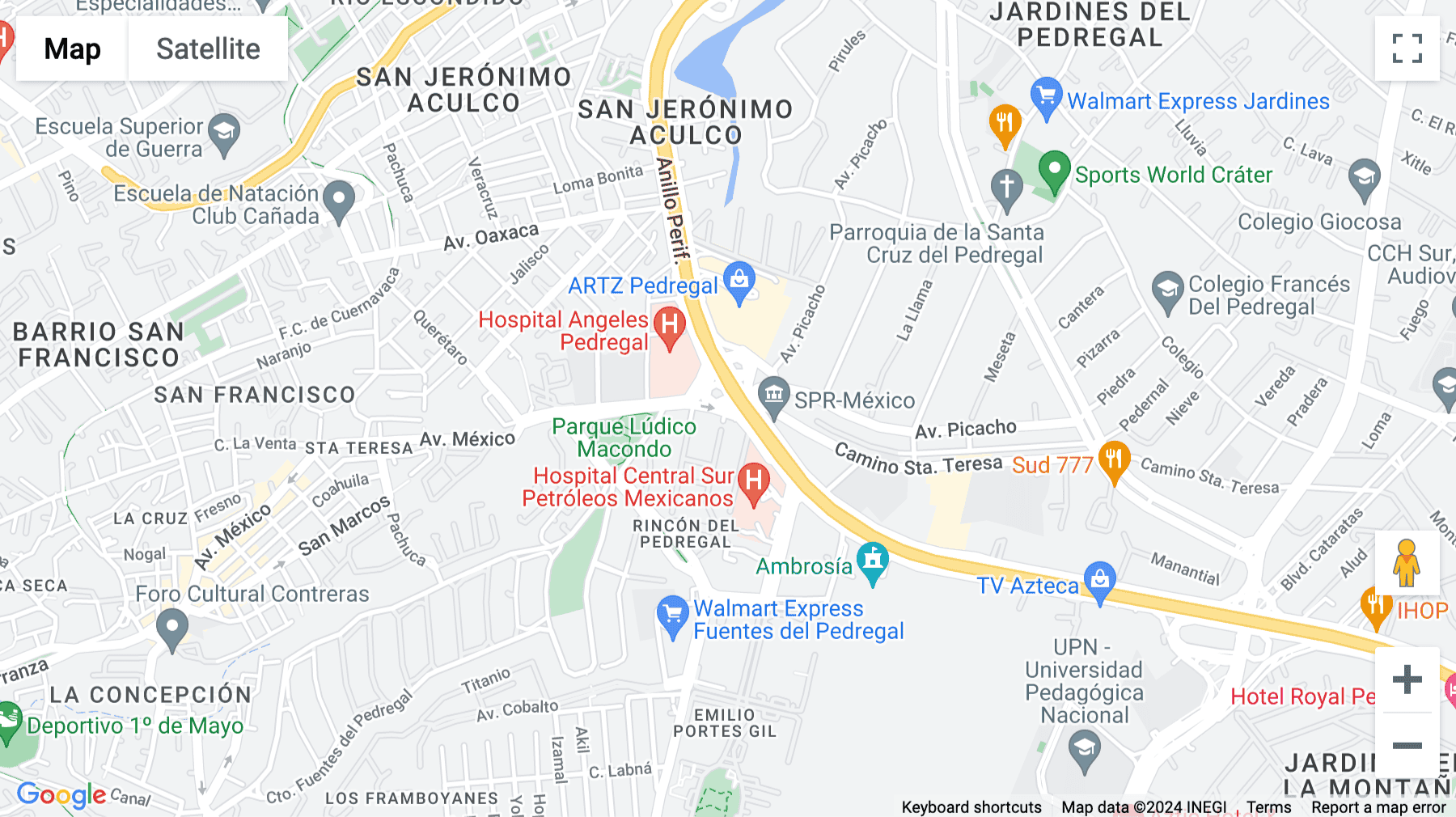Click for interative map of Fuente Bella 3299, Piso 14, Conjunto Residencial del Pedregal, Ciudad de México, Mexico City