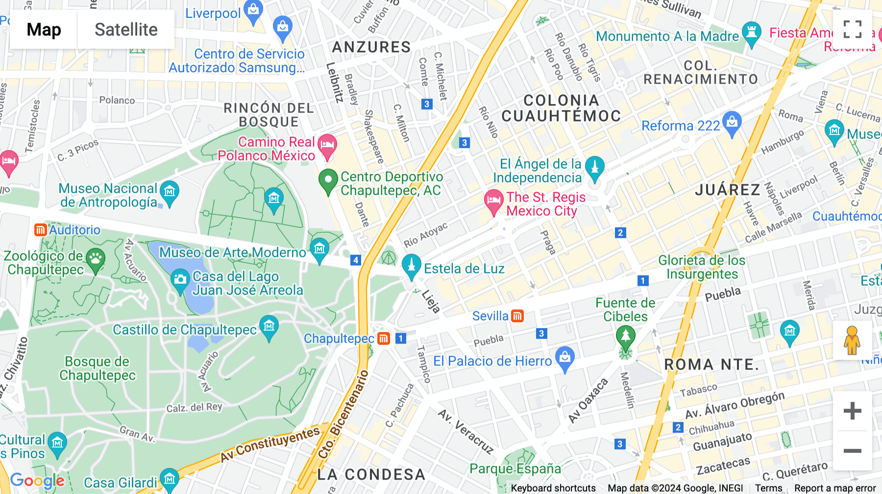 Click for interative map of Avenida Paseo de la Reforma No.483, Cuauhtémoc, México, Distrito Federal, Mexico City