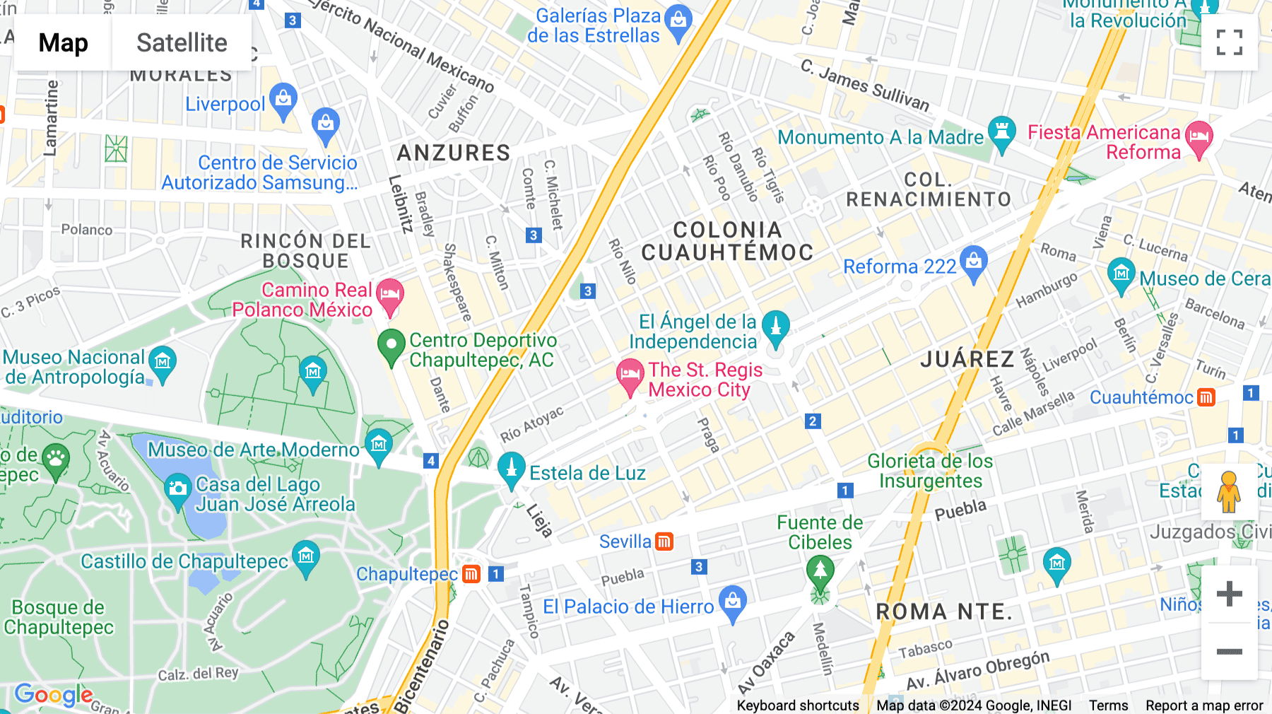 Click for interative map of Río Lerma No.232, Col. Cuauhtémoc, piso 23, Cuauhtémoc, piso 23, Mexico City