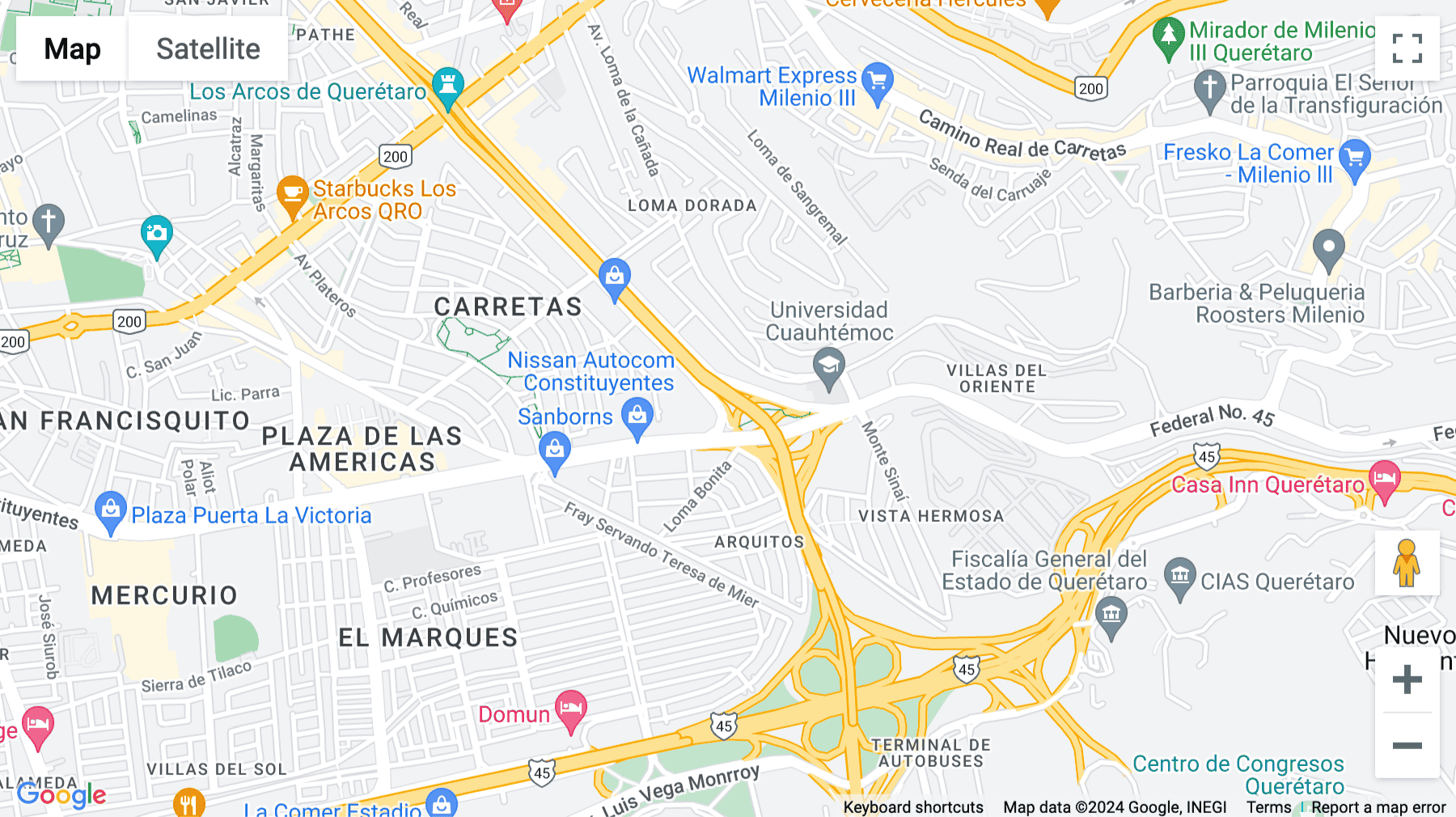 Click for interative map of Prol. Blvd. Bernardo Quintana 300, Centro Sur, Torre 57, Querétaro