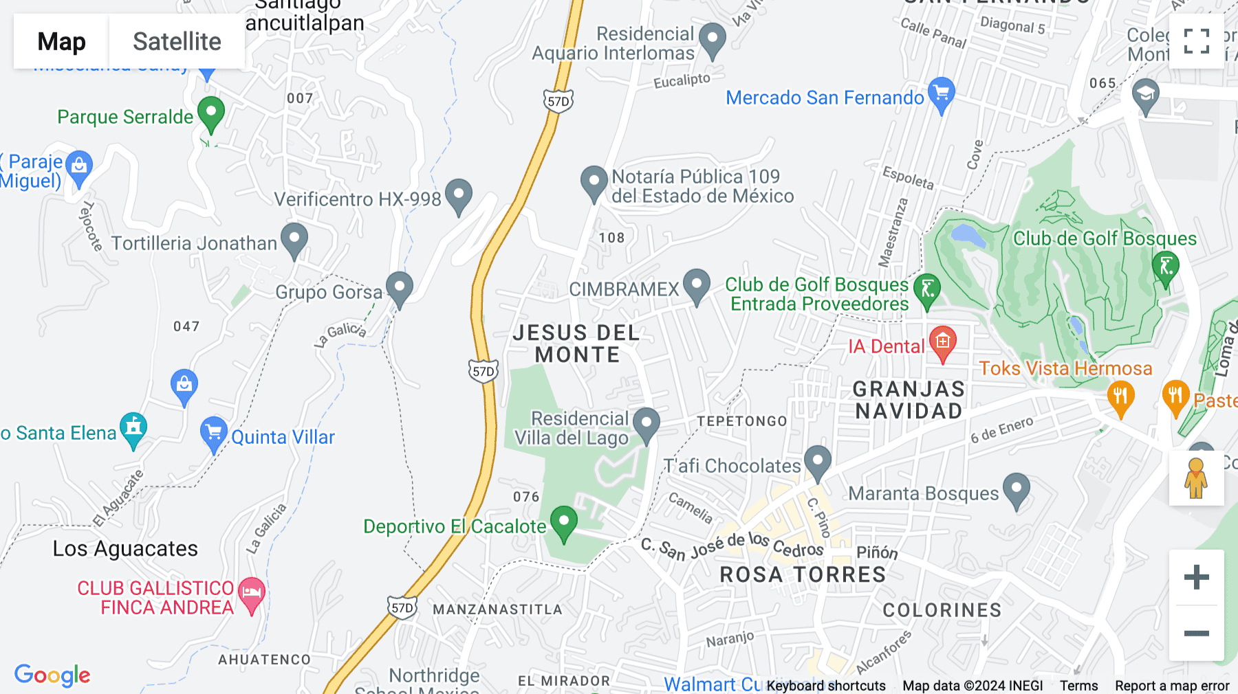 Click for interative map of Av. Jesús del Monte No.39, piso 2. Col. Jesús del Monte, C.P. 52764. Huixquilucan, Estado de México, Huixquilucan, Ciudad de México, Mexico City
