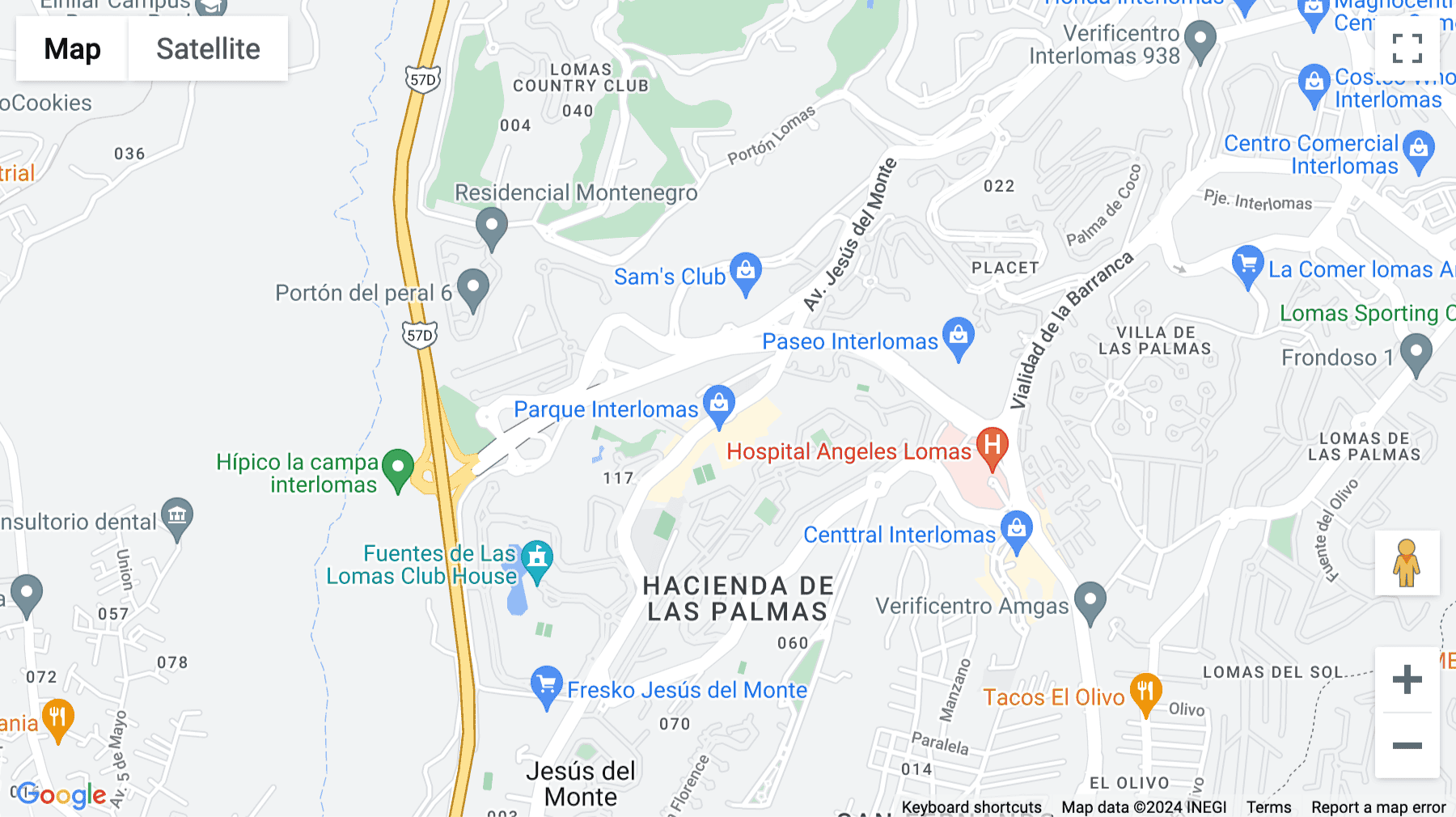 Click for interative map of Av. Jesús del Monte No.41, piso 14. Col. Jesús del Monte, Huixquilucan. Estado de México, Huixquilucan, Estado de México, Mexico City