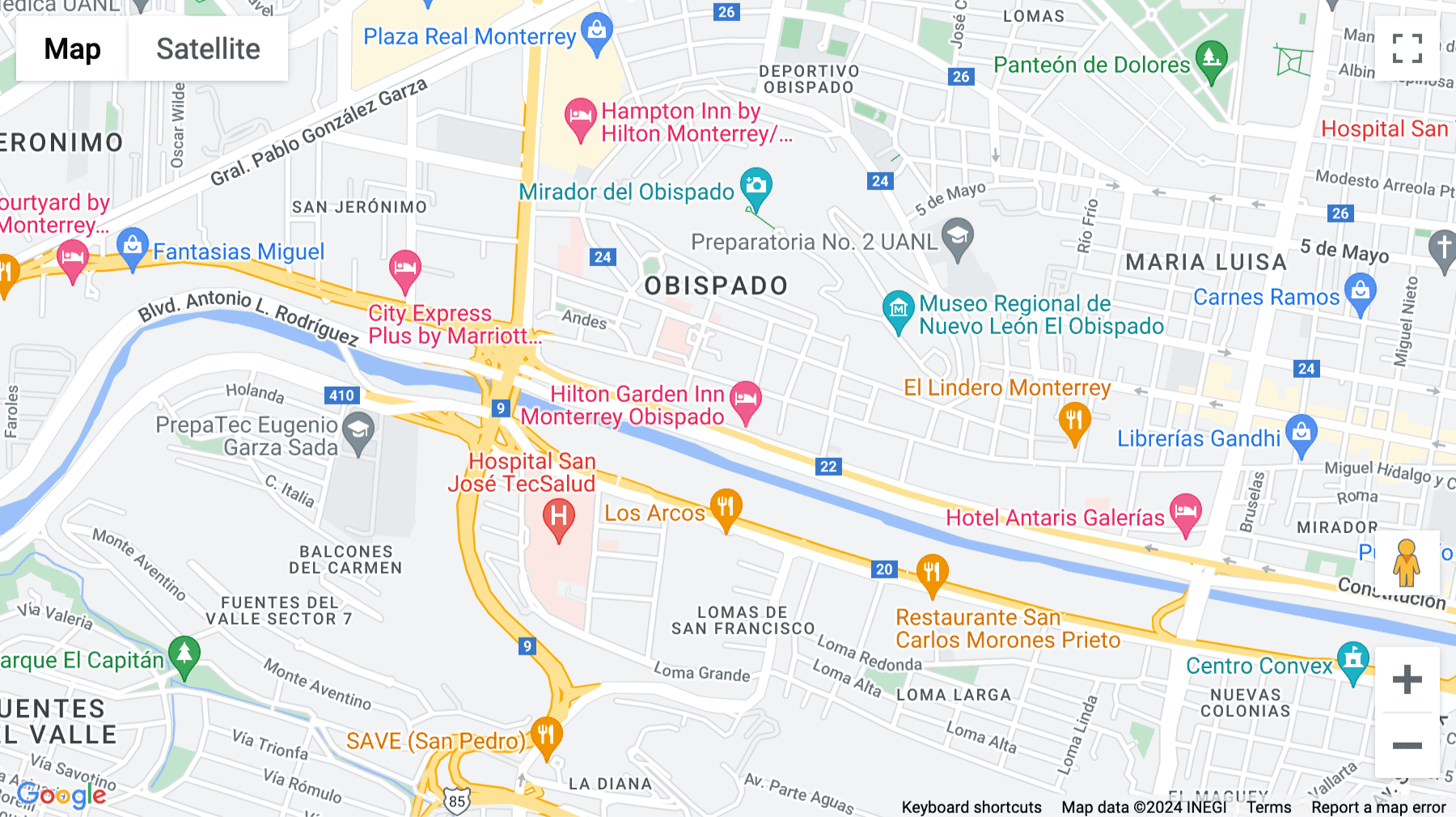Click for interative map of Avenida Constitución 2050, Colonia Centro, Monterrey
