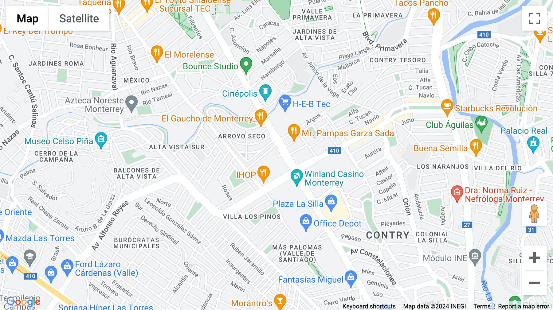 Click for interative map of Avenida Eugenio Garza Sada 1892, Avenida, Eugenio Garz, Monterrey