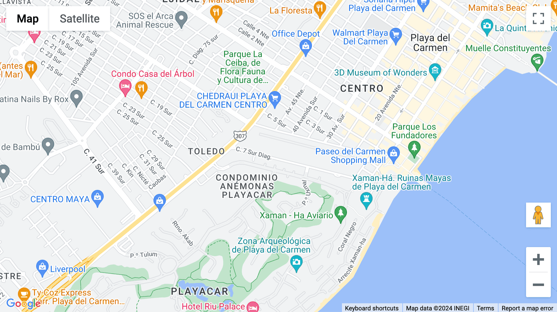 Click for interative map of Avenida aviación, plaza aviación (koosi), Local 1, plaza aviación, Cancun