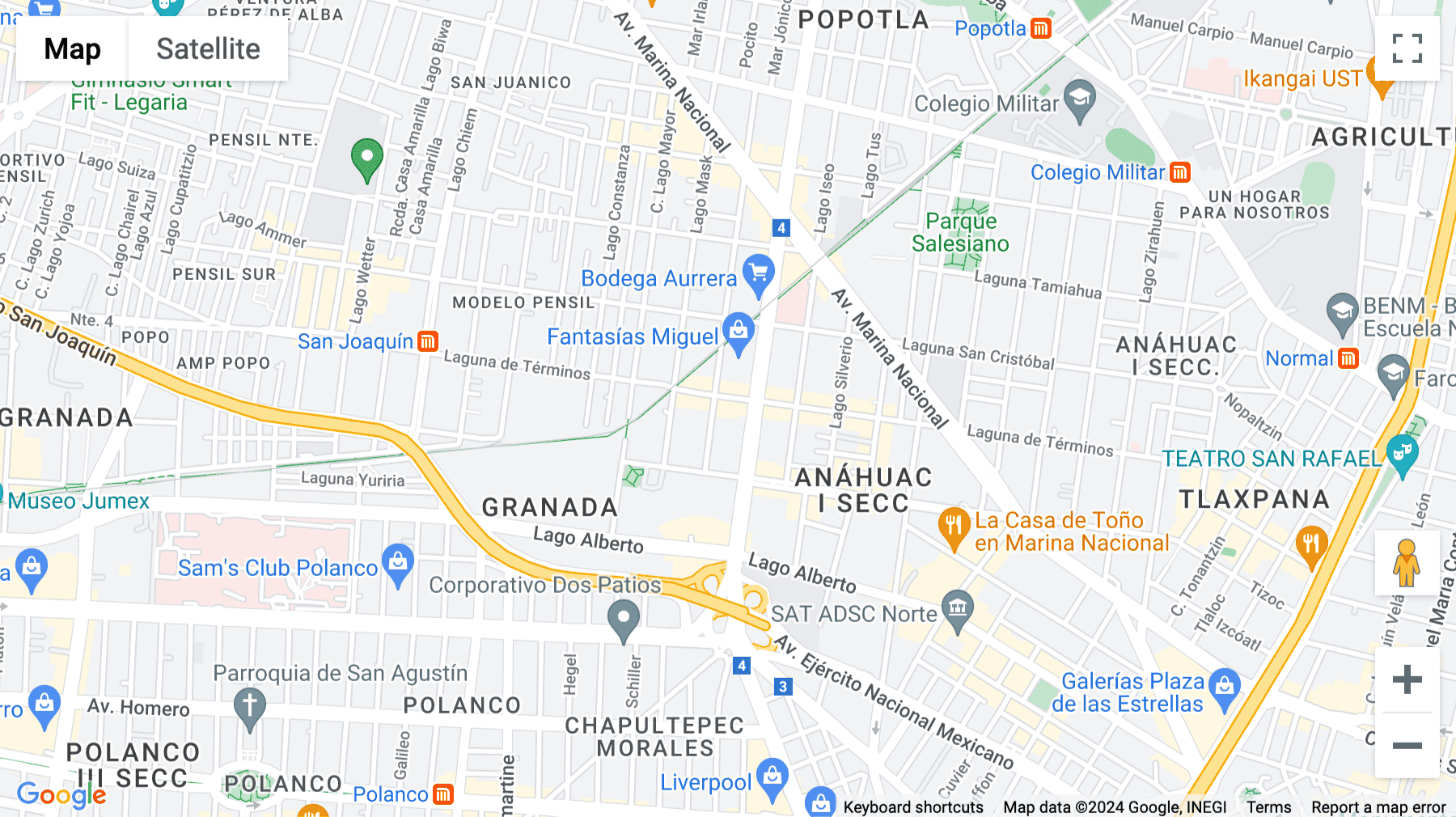 Click for interative map of Laguna de Terminos 221, Mexico City