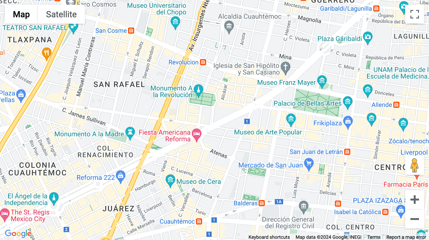 Click for interative map of Paseo de la Reforma 45 Piso 4, Cuauhtémoc, C.P. 0630, Ciudad de México, CDMX, Mexico City