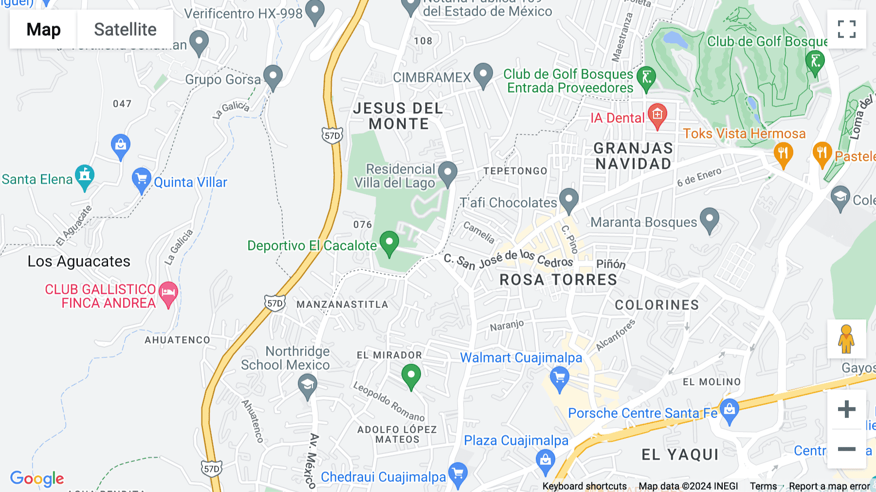 Click for interative map of Avenida Jesús del Monte 32, Jesús del Monte. Huixquilucan, 52763 Méx., Mexico City