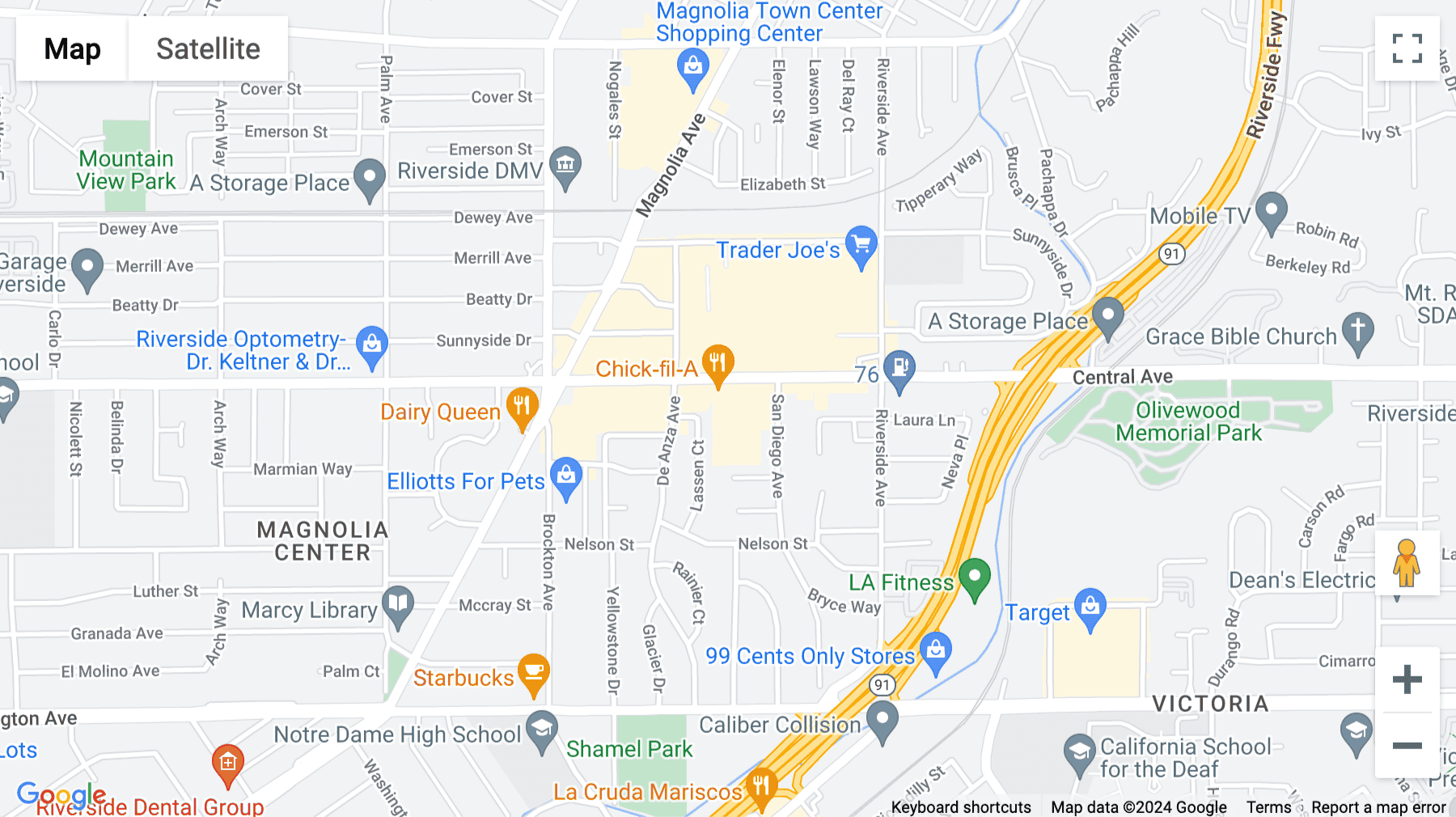 Click for interative map of 3610 Central Avenue, Suite 400, Riverside