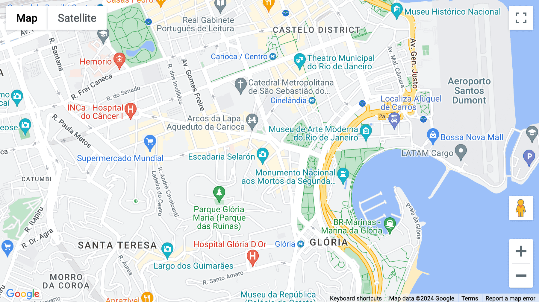 Click for interative map of Rua Largo da Lapa 9, Centro, Rio de Janeiro, RJ, 20021-390, Rio de Janeiro