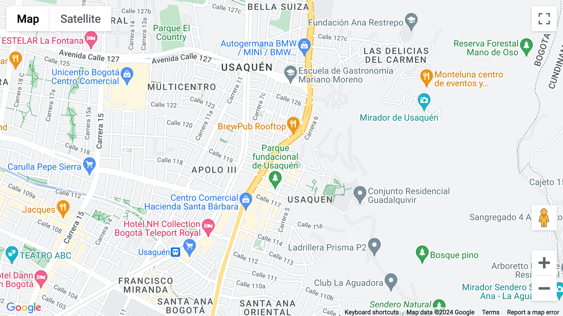 Click for interative map of Calle 120A No.6A-16, Calle, 120A, Bogota