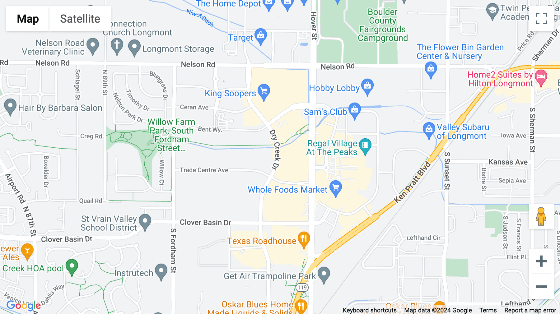 Click for interative map of 1079 S. Hover Street, Suite 200, Longmont