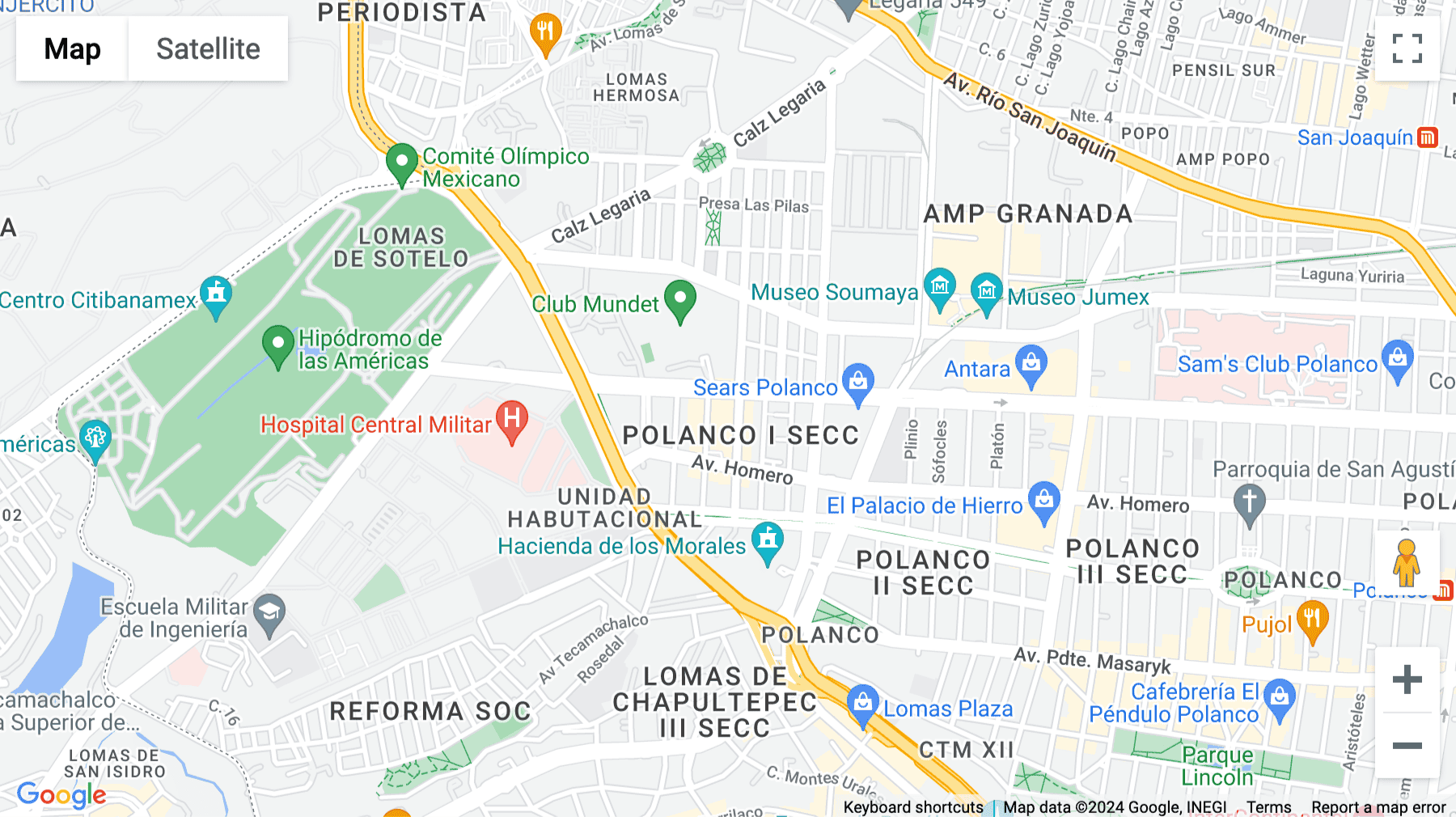 Click for interative map of Jaime Balmes 11, Torre A, Piso 1, Polanco, Mexico City
