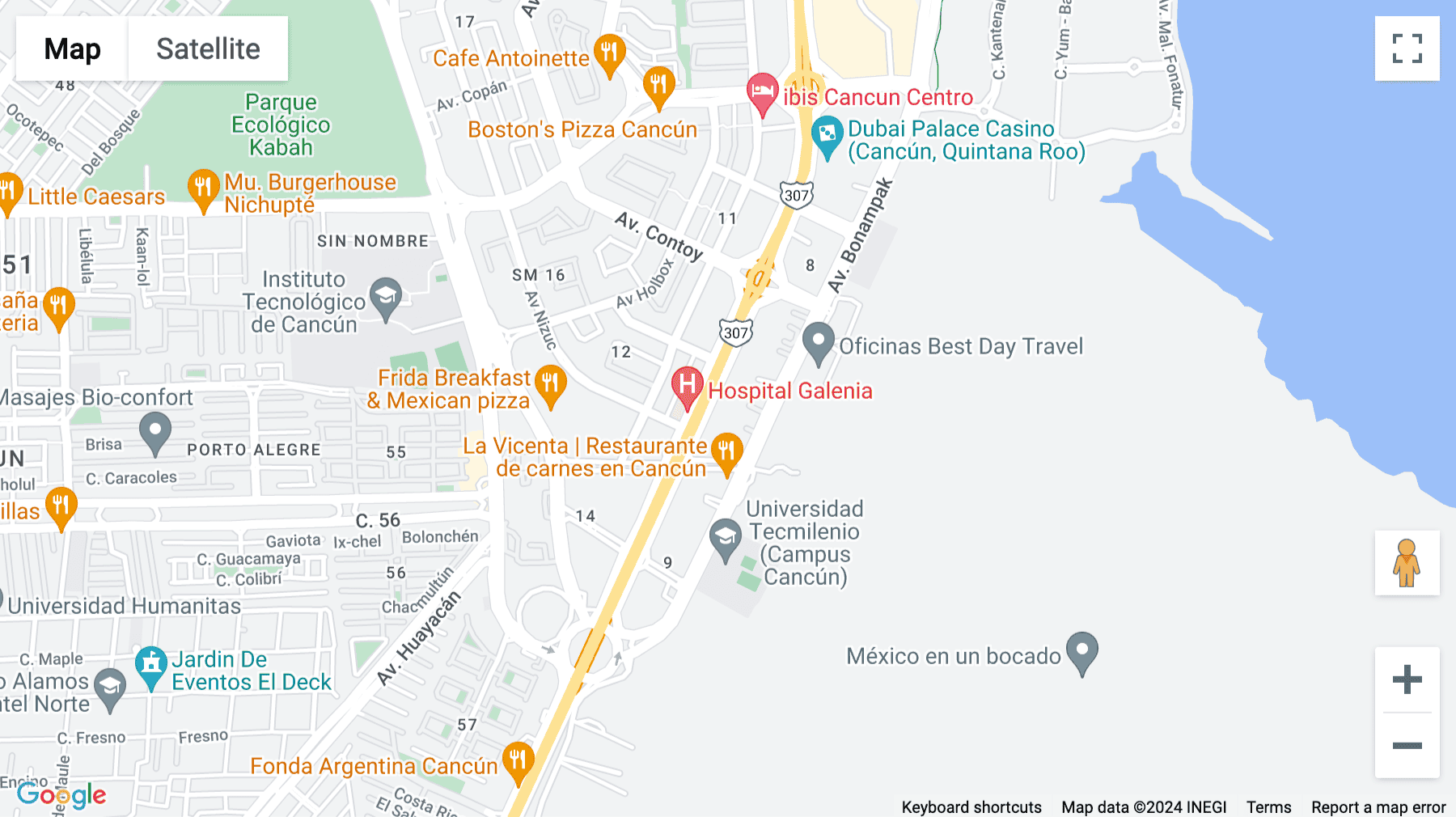 Click for interative map of Tulum Trade Centre, Boulevard Luis Donaldo Coloso Manzana 1, Lot 3, Supermanzana 9, Cancun, Quintana Roo, Cancun