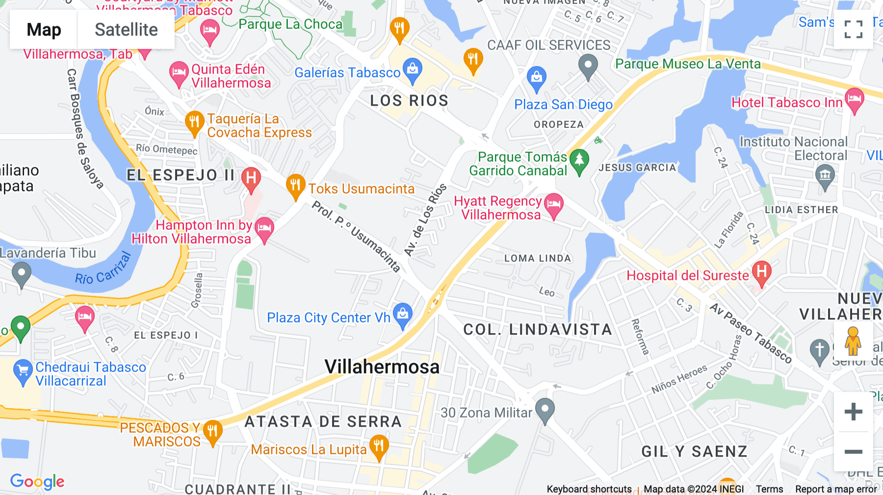 Click for interative map of Boulevard Adolfo Ruiz Cortines 1344, Villahermosa