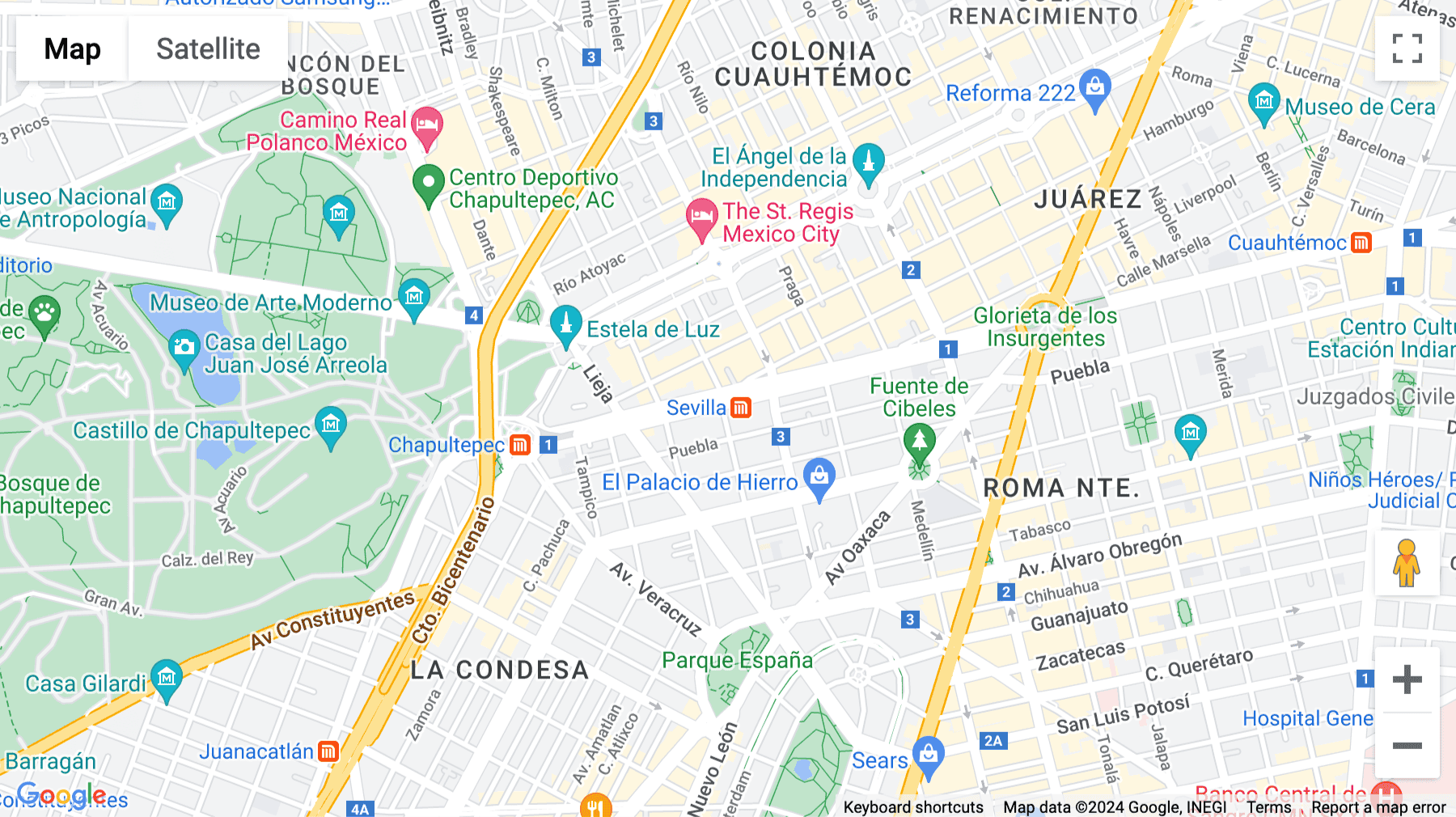 Click for interative map of Av. Chapultepec 480, Colonia Roma Norte, Mexico City