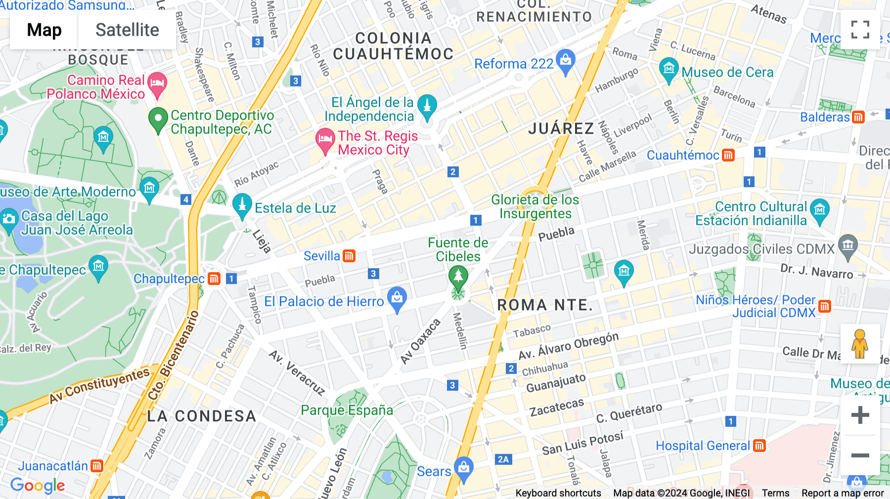 Click for interative map of Puebla 237, Roma Nte, Ciudad de México, CDMX, Mexico City