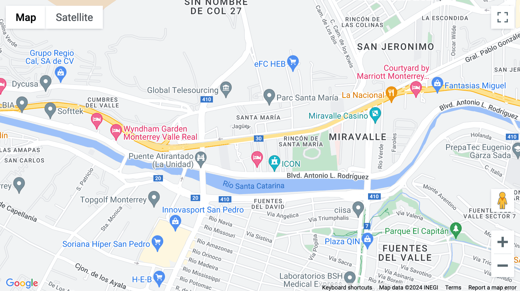Click for interative map of Boulevard Díaz Ordaz 123, Santa María, Monterrey, Nuevo León, Monterrey
