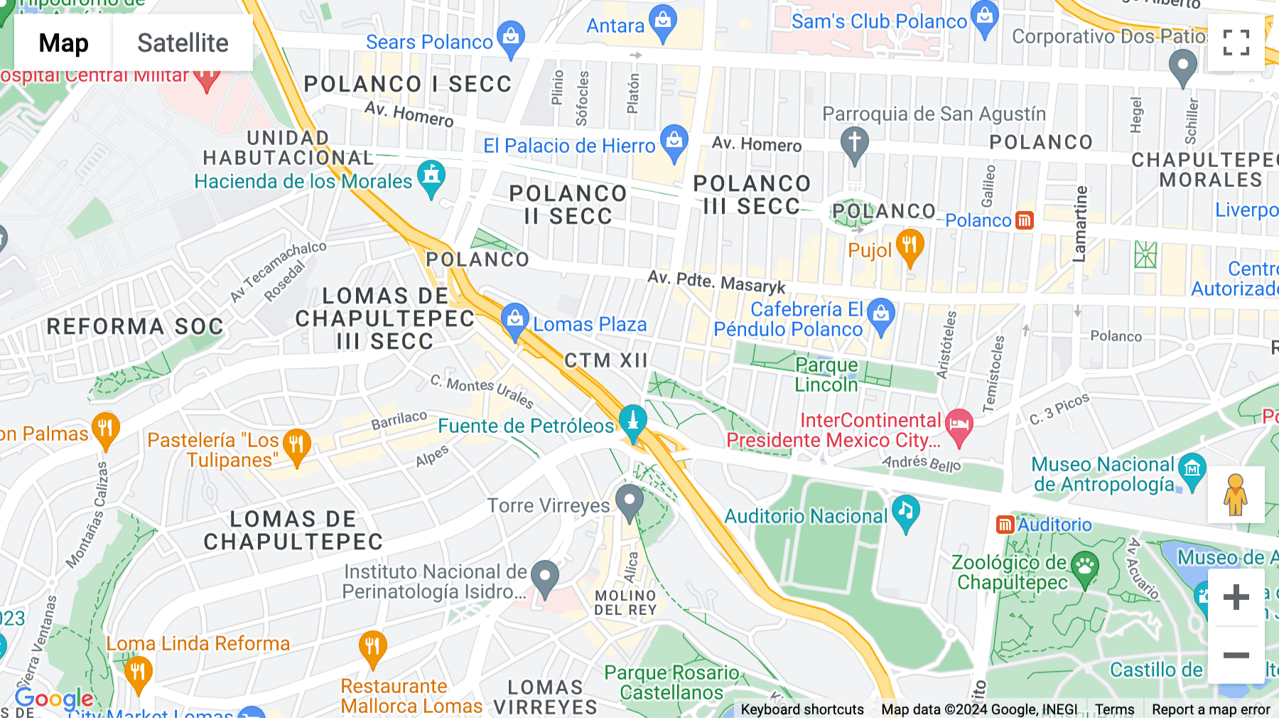 Click for interative map of Campos Elíseos 403, Polanco, Ciudad de México, Mexico City